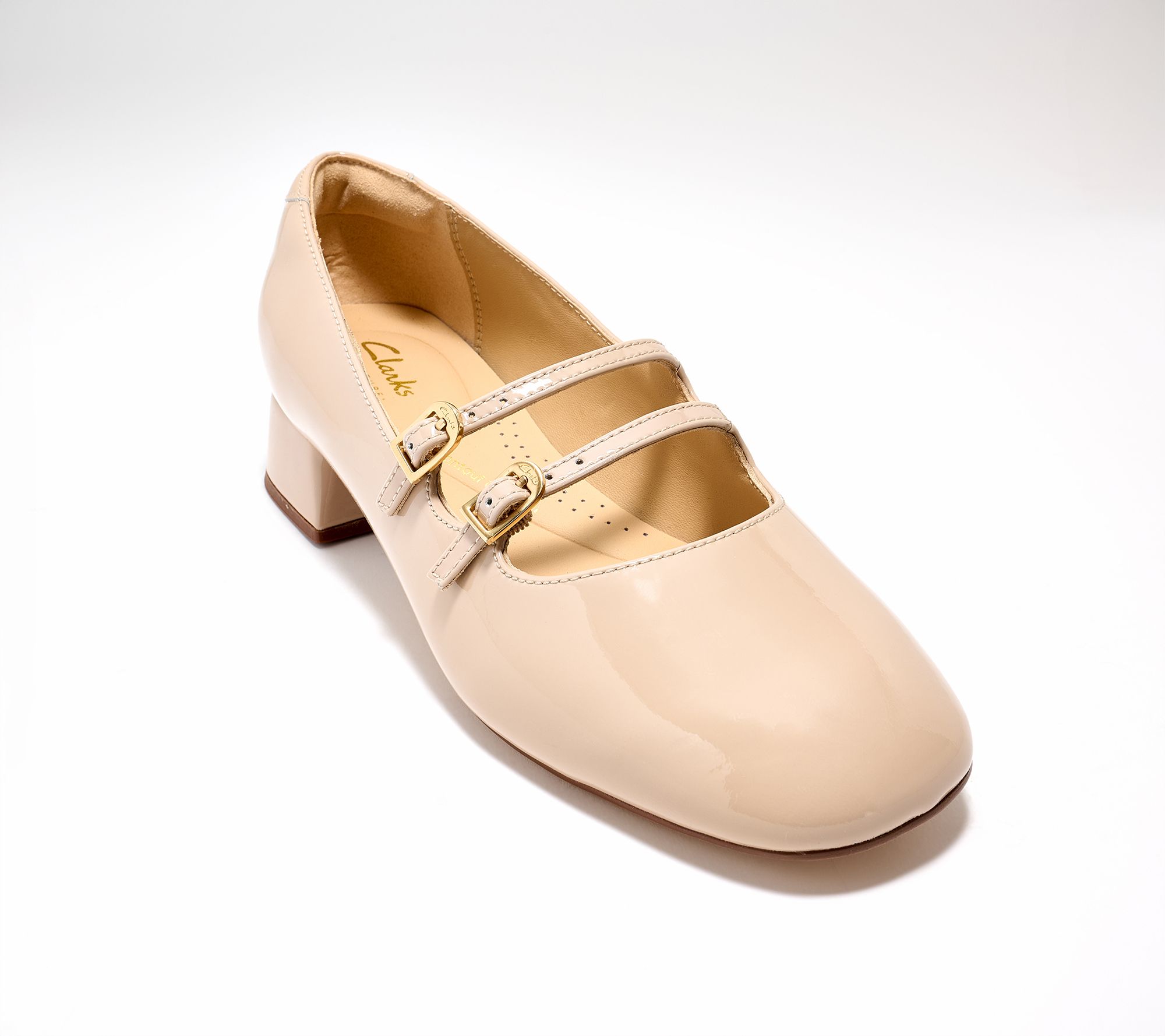 Clarks Signature Leather Mary-Janes- Daiss30 Shine