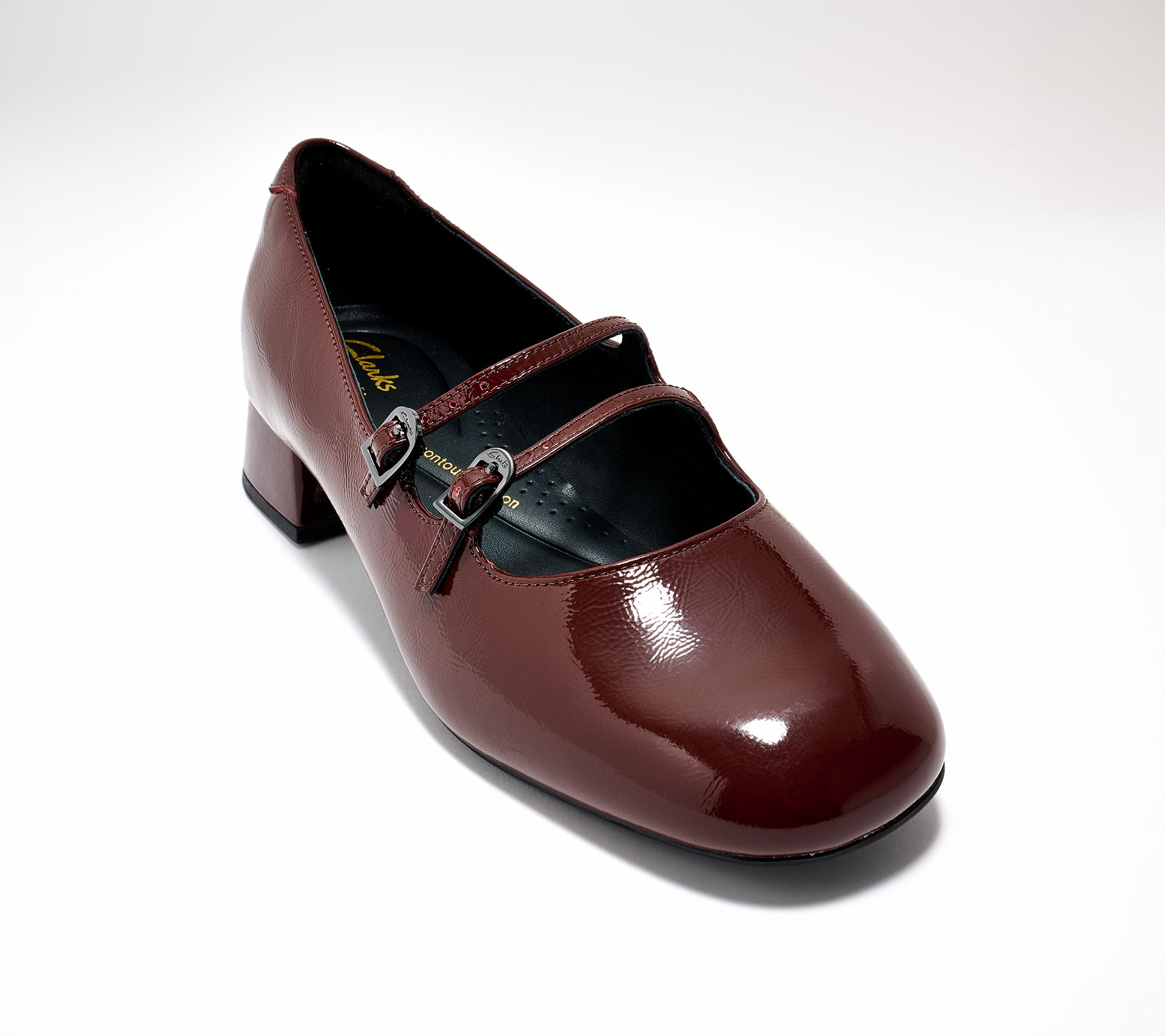 Clarks Signature Leather Mary-Janes- Daiss30 Shine