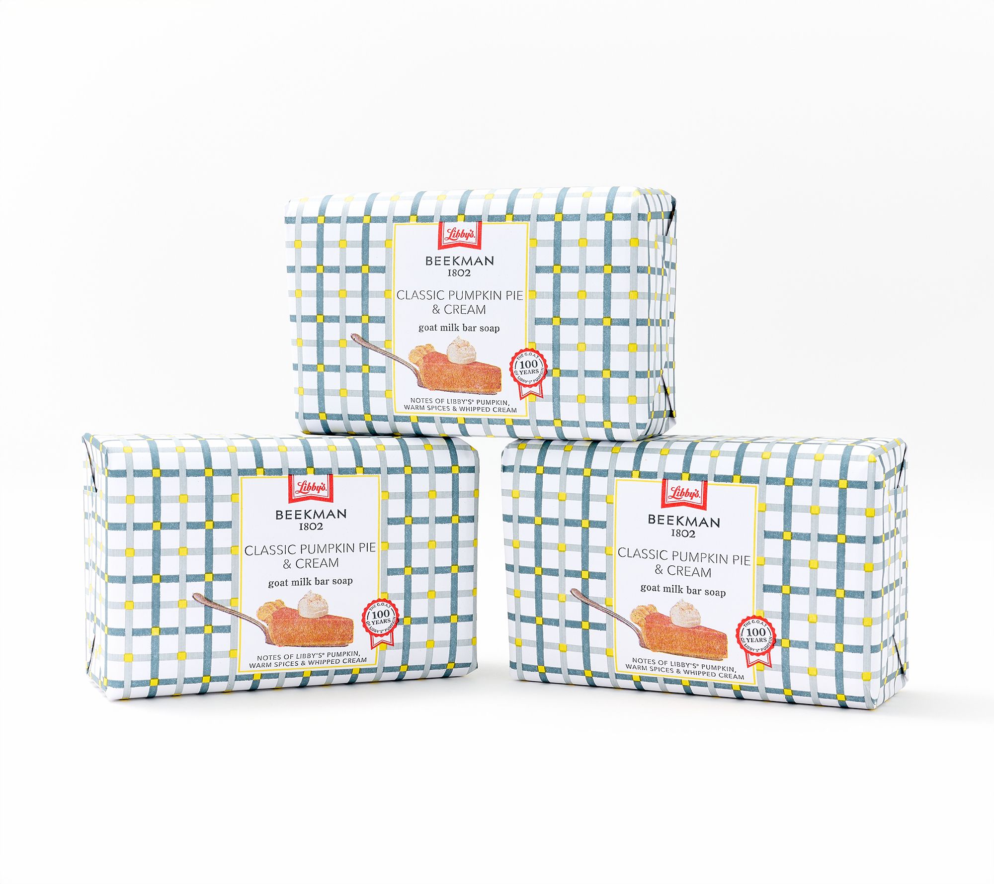 Beekman 1802 x Libby's Classic Pumpkin Pie 9oz Bar Soap Trio