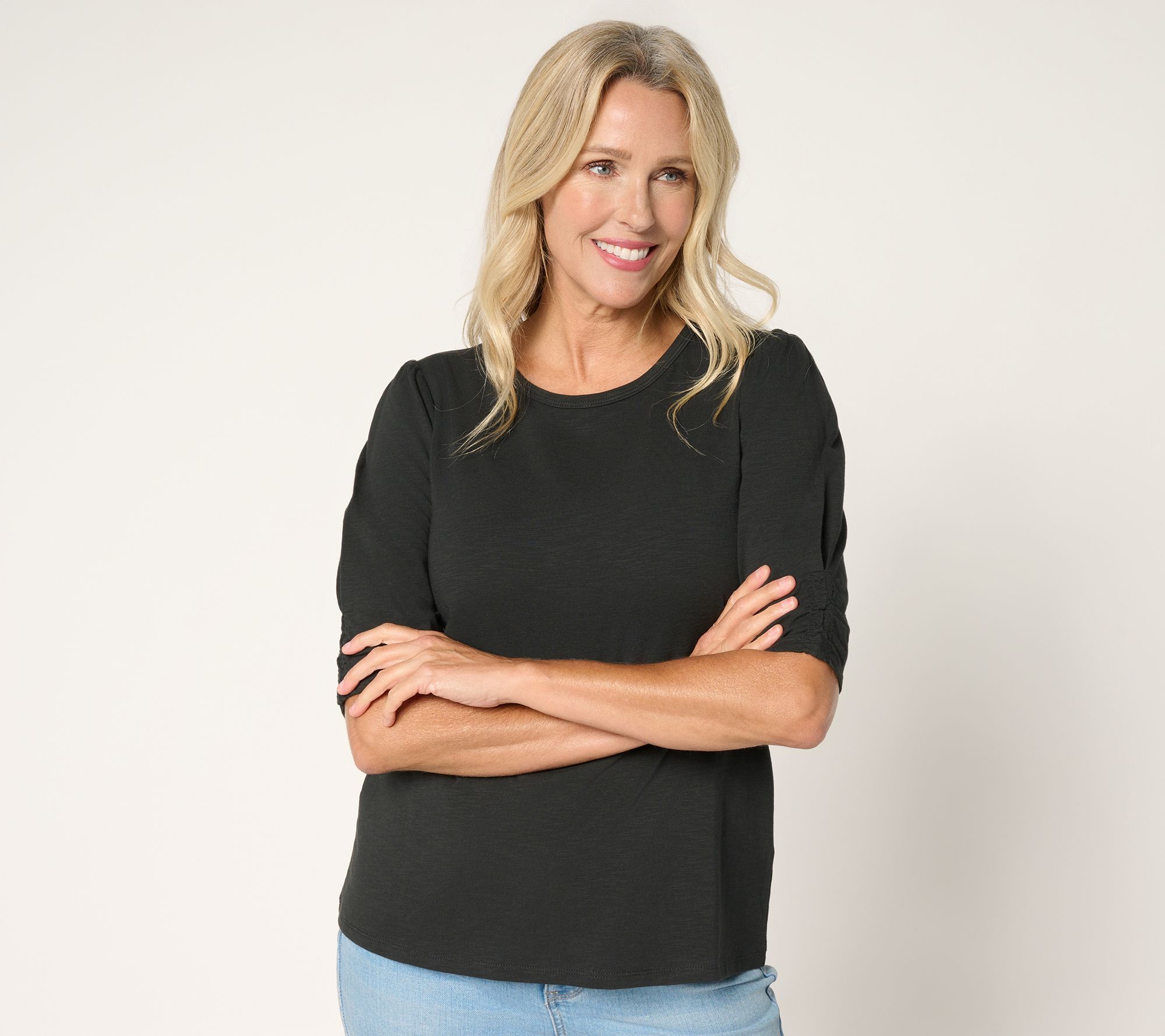 Ree by The Pioneer Woman Essentials Puff Sleeve Top