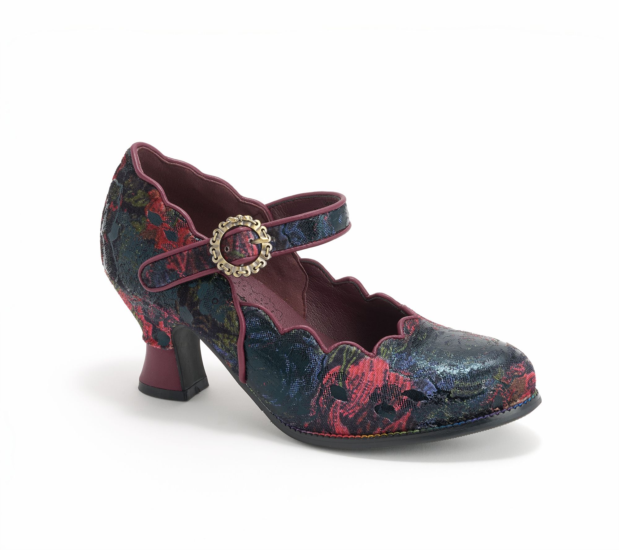 L'Artiste by Spring Step Heeled Mary Janes - Adodora-Prit