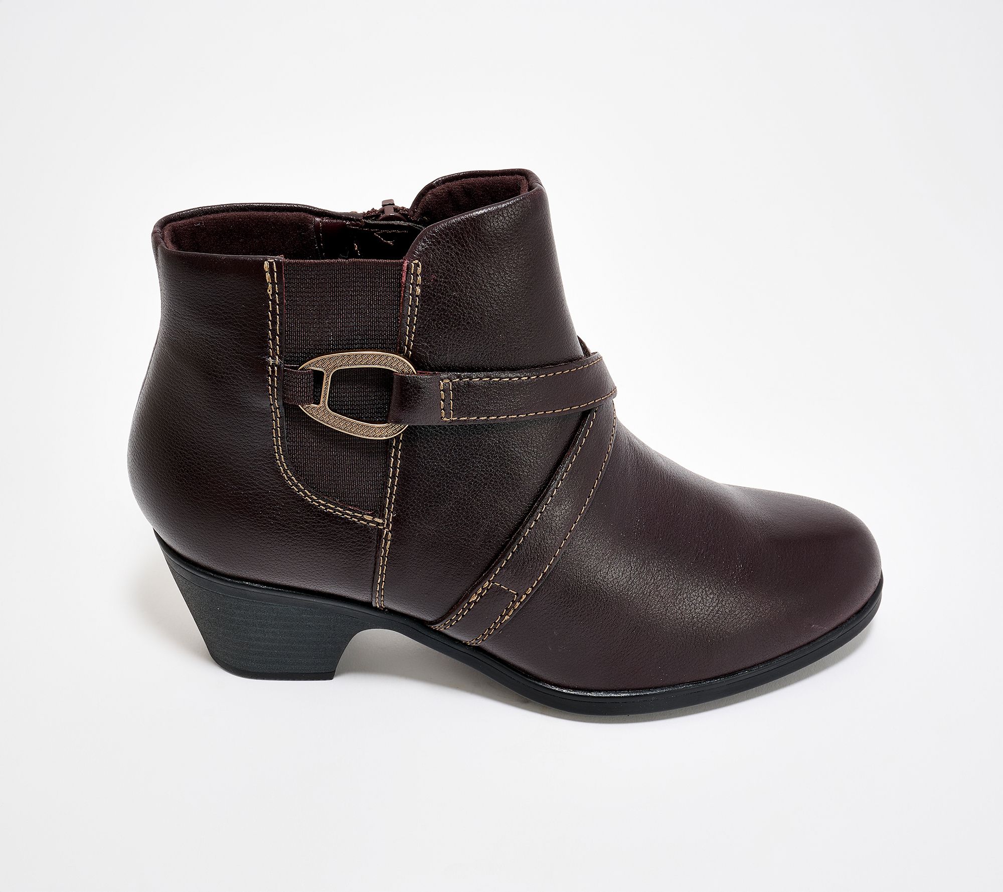 Clarks Collection Leather Booties -Emily2 Henley - QVC.com