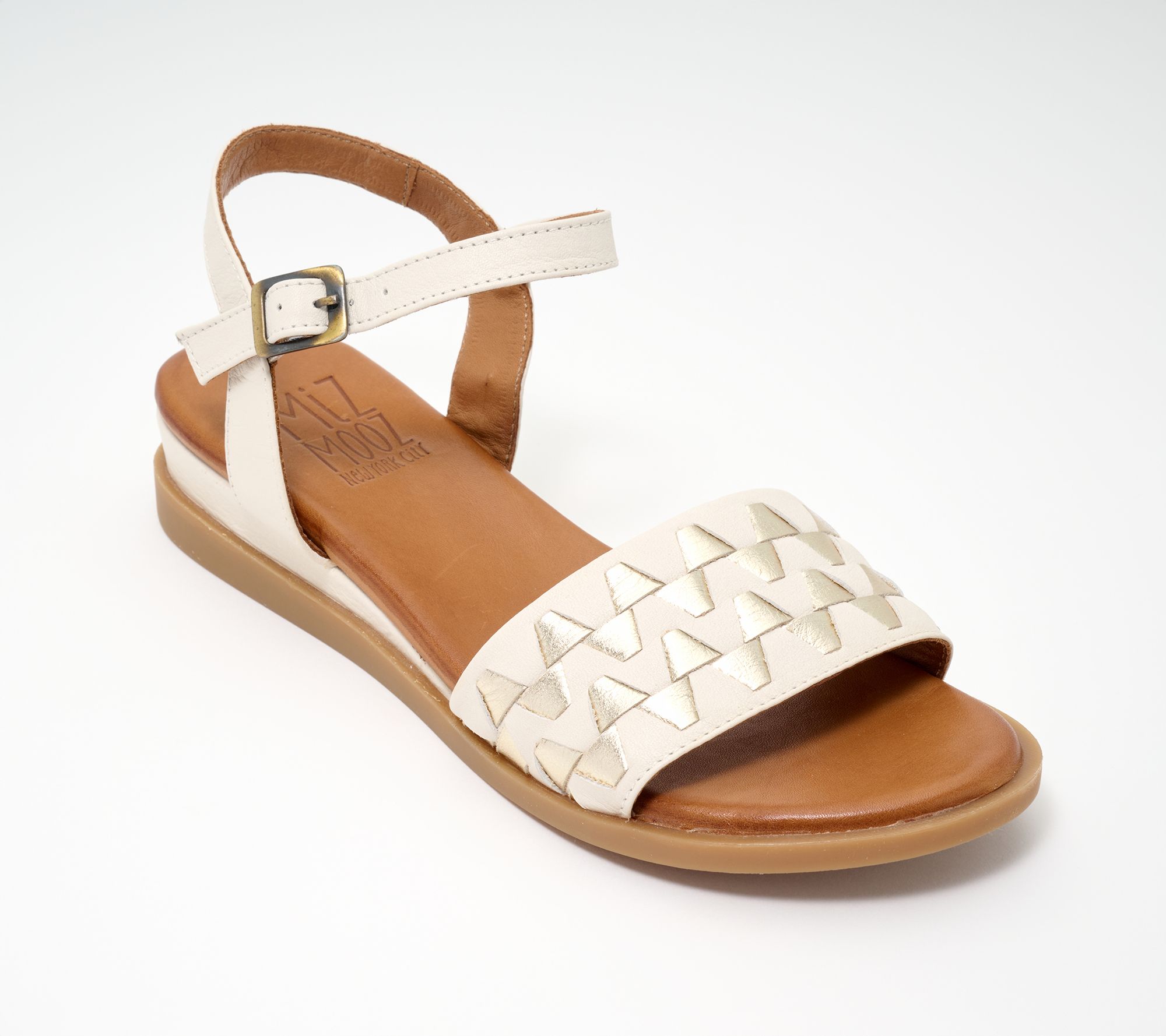 "As Is" Miz Mooz Leather Ankle Strap Sandals - Willow