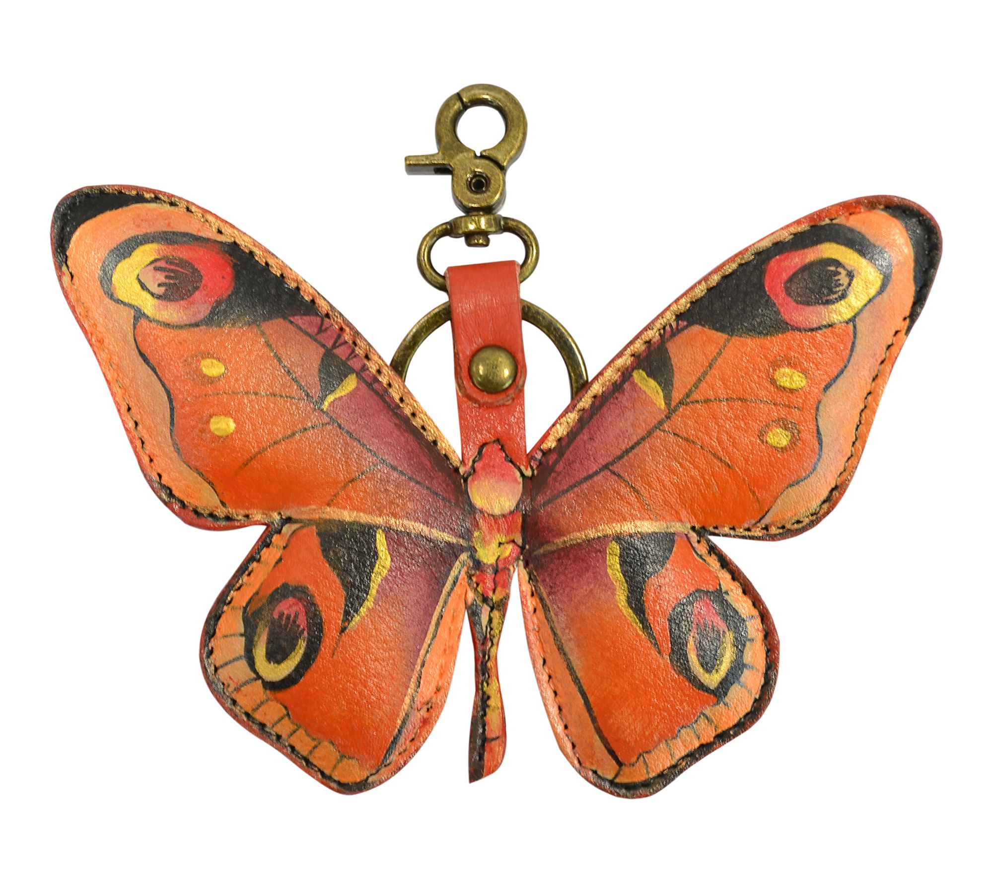  Anushcka Painted Leather Bag Charm - Keycharms