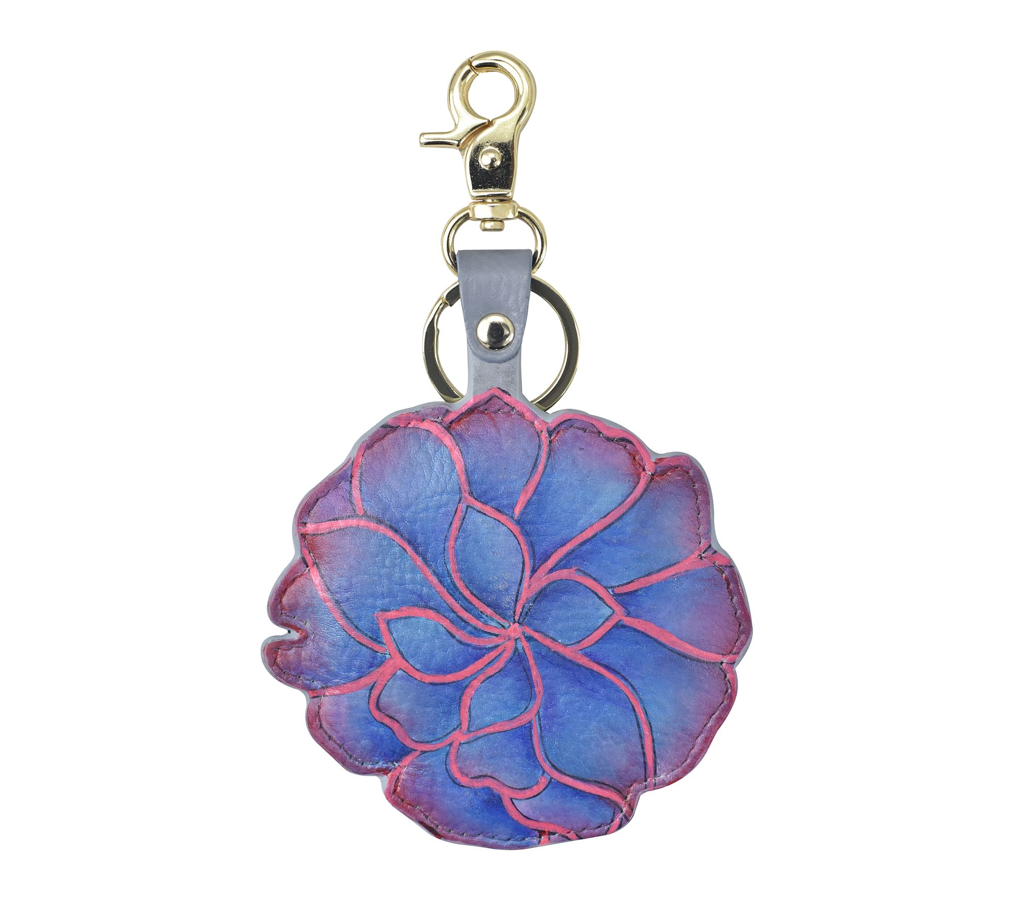 Anushcka Painted Leather Bag Charm - Keycharms