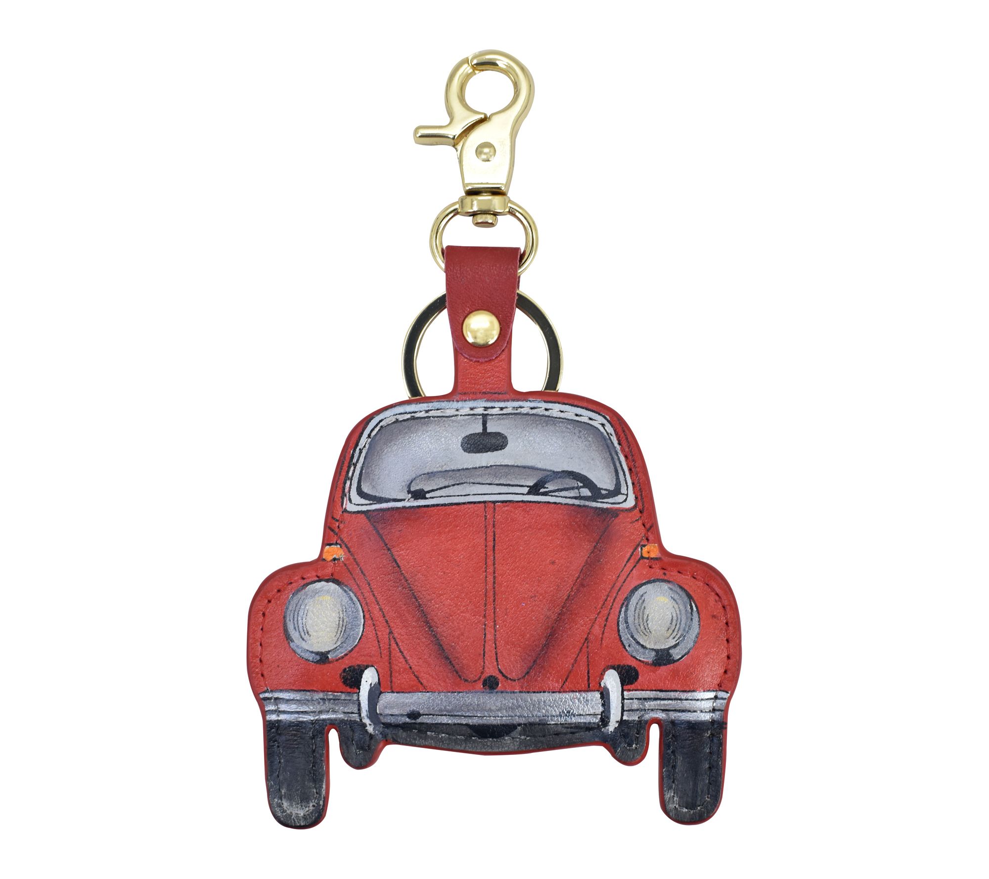 Anushcka Painted Leather Bag Charm - Keycharms