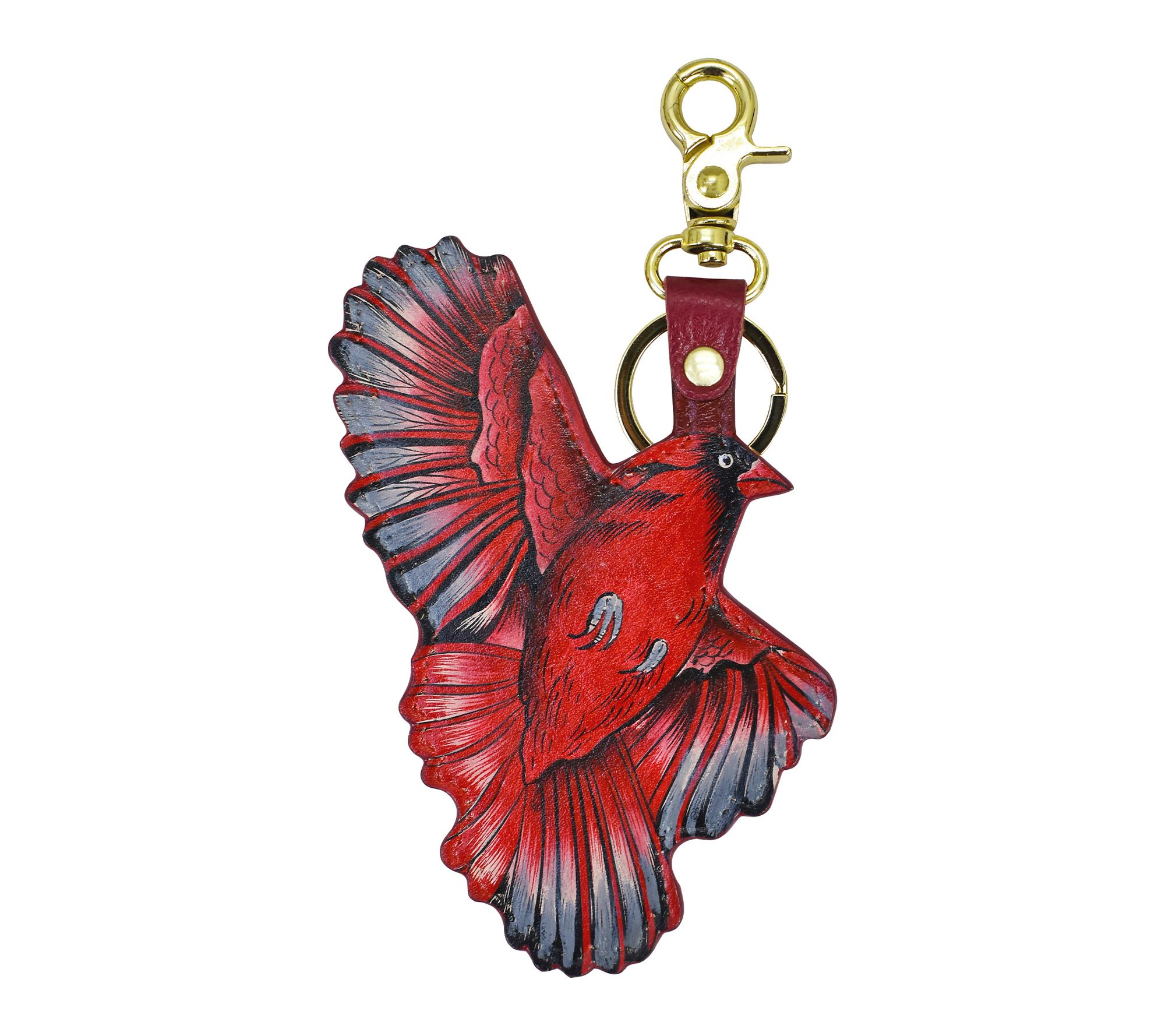 Anushcka Painted Leather Bag Charm - Keycharms