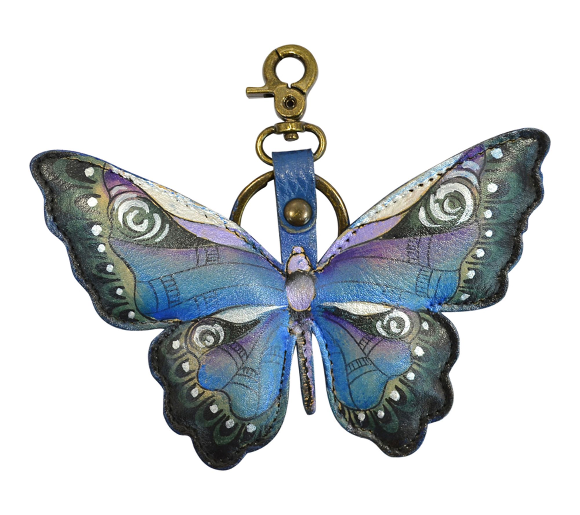 Anushcka Painted Leather Bag Charm - Keycharms