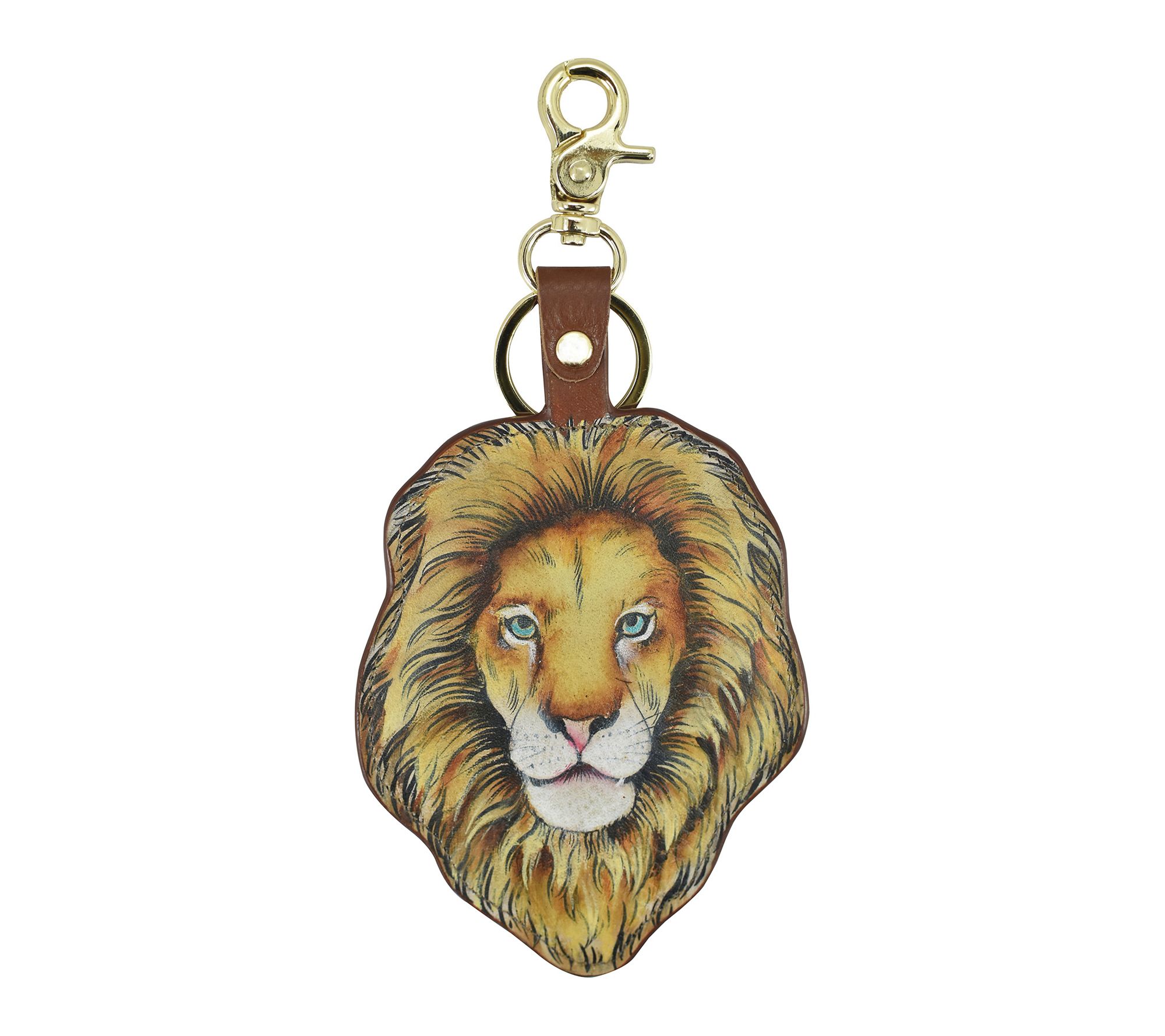 Anushcka Painted Leather Bag Charm - Keycharms