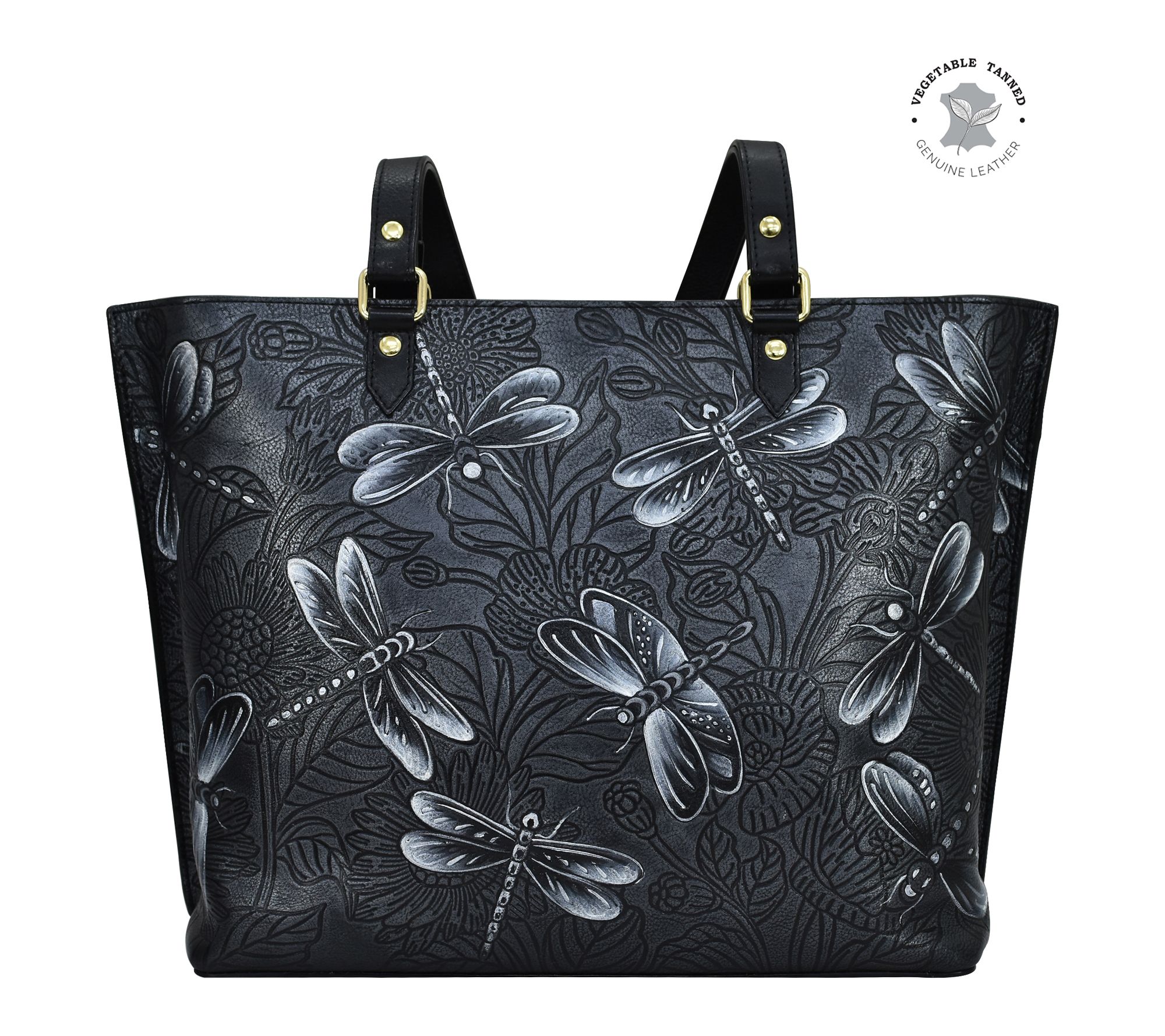 Anushcka Painted Leather Large Zip Top Tote