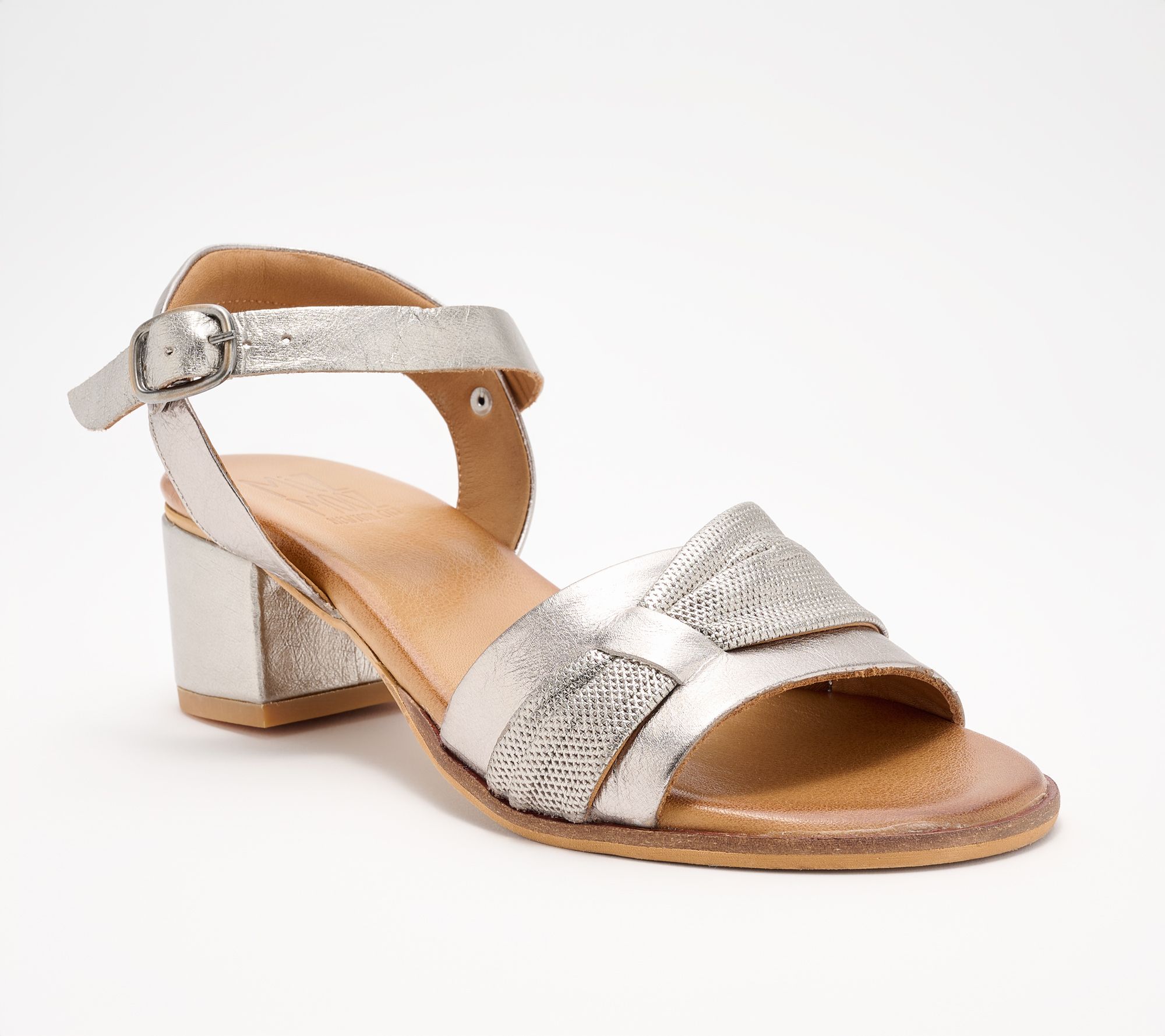 Miz Mooz Leather Adjustable Heeled Sandals - Rachey