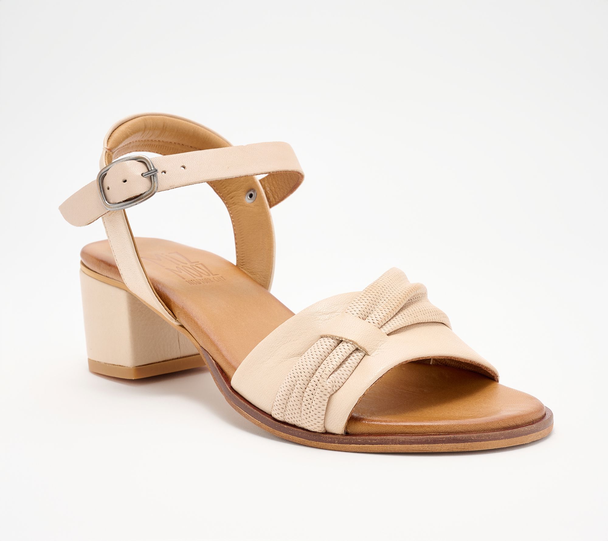 Miz Mooz Leather Adjustable Heeled Sandals - Rachey