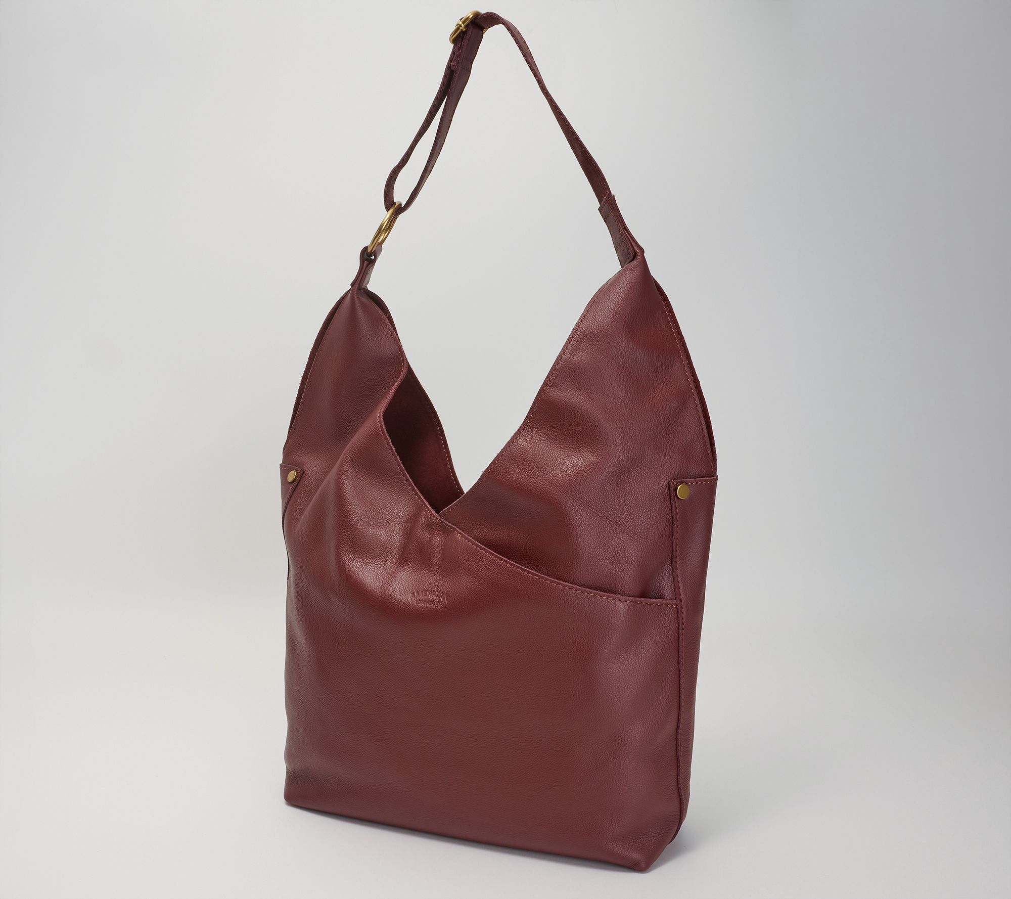 "As Is" American Leather Co. Aly Leather Strap Hobo