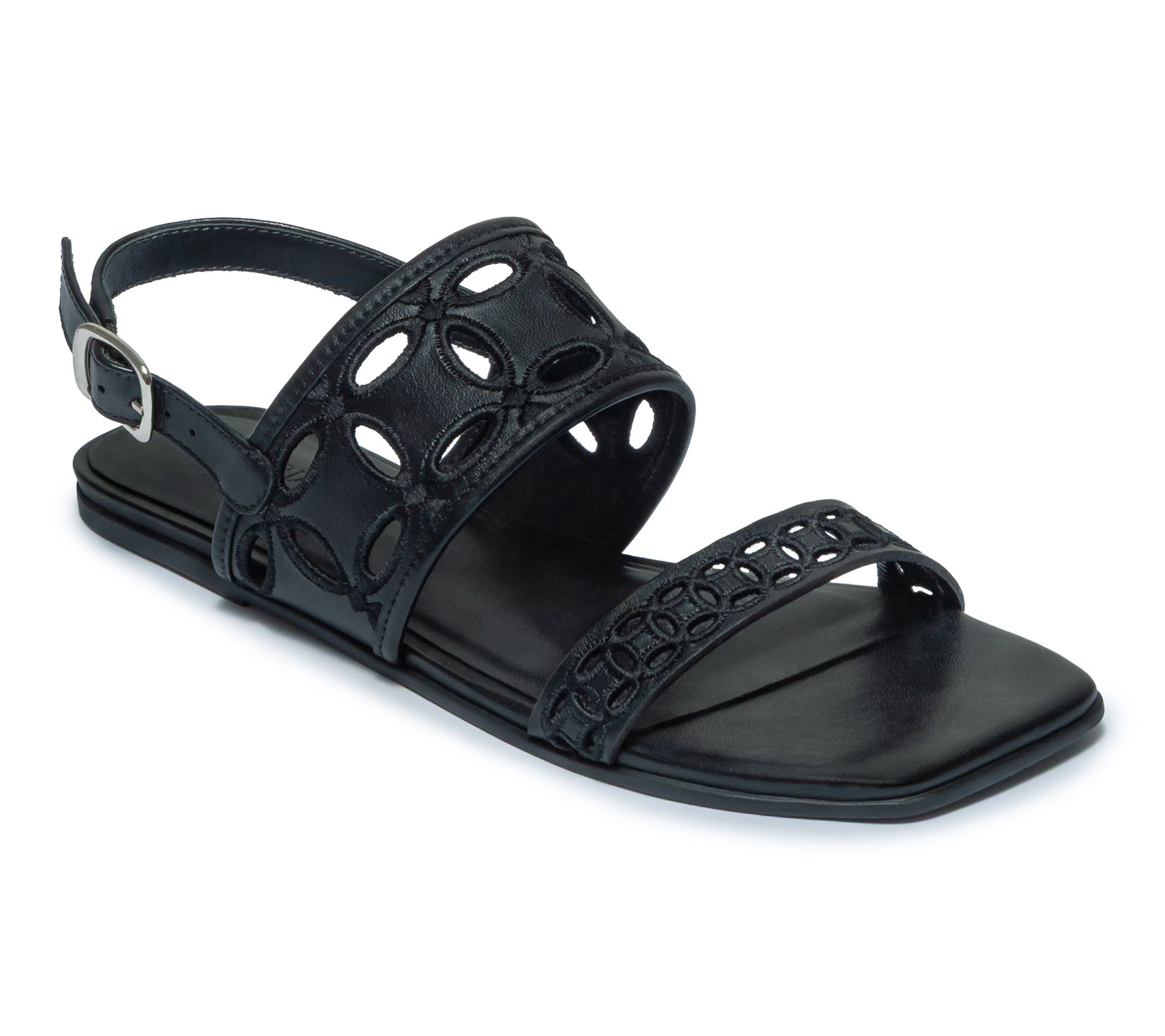 Bernardo Eyelet Leather Sandal - Orla