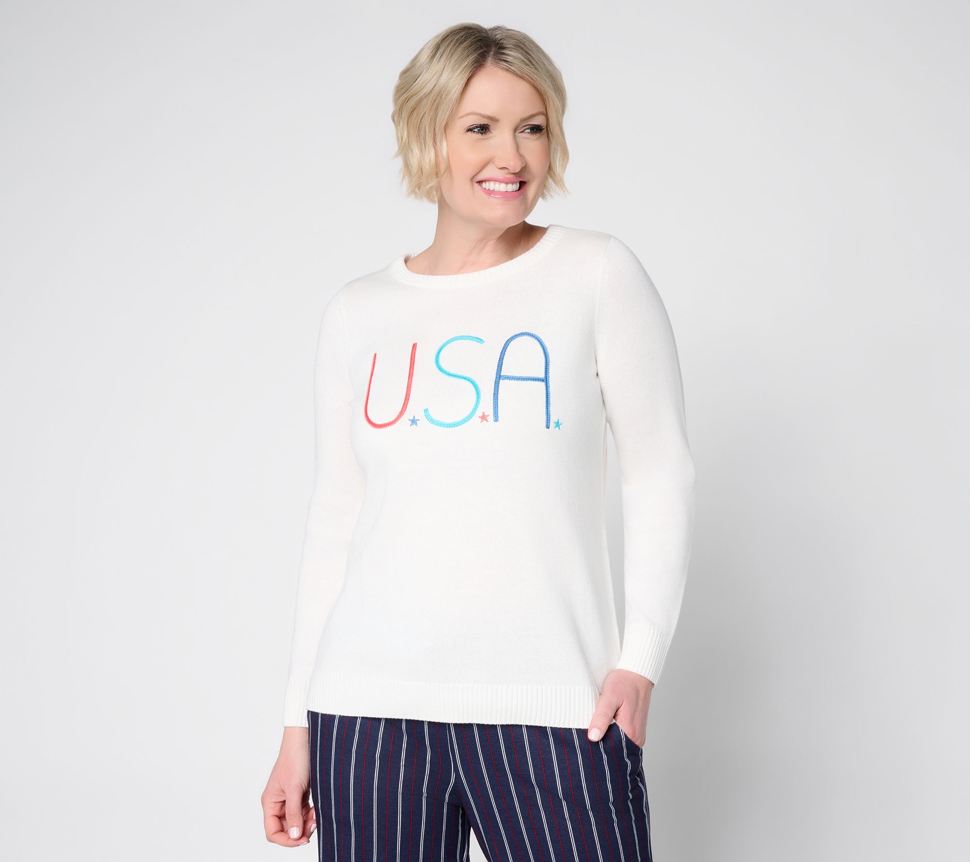 "As Is" Liberty Belles by Kim Gravel USA and Slay Sweater