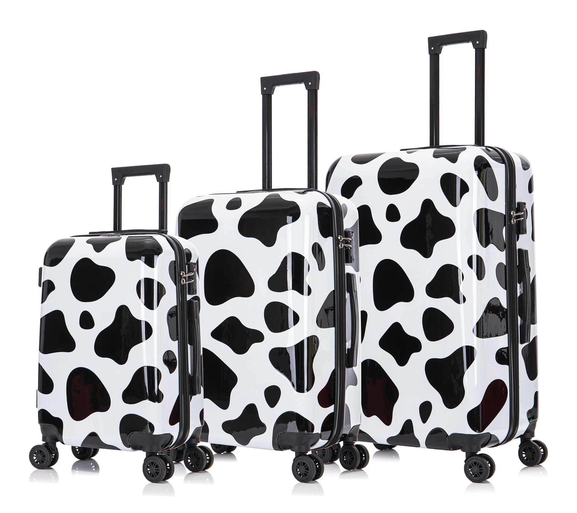 InUSA Prints Lightweight Hardside Spinner 3 Piece Luggage