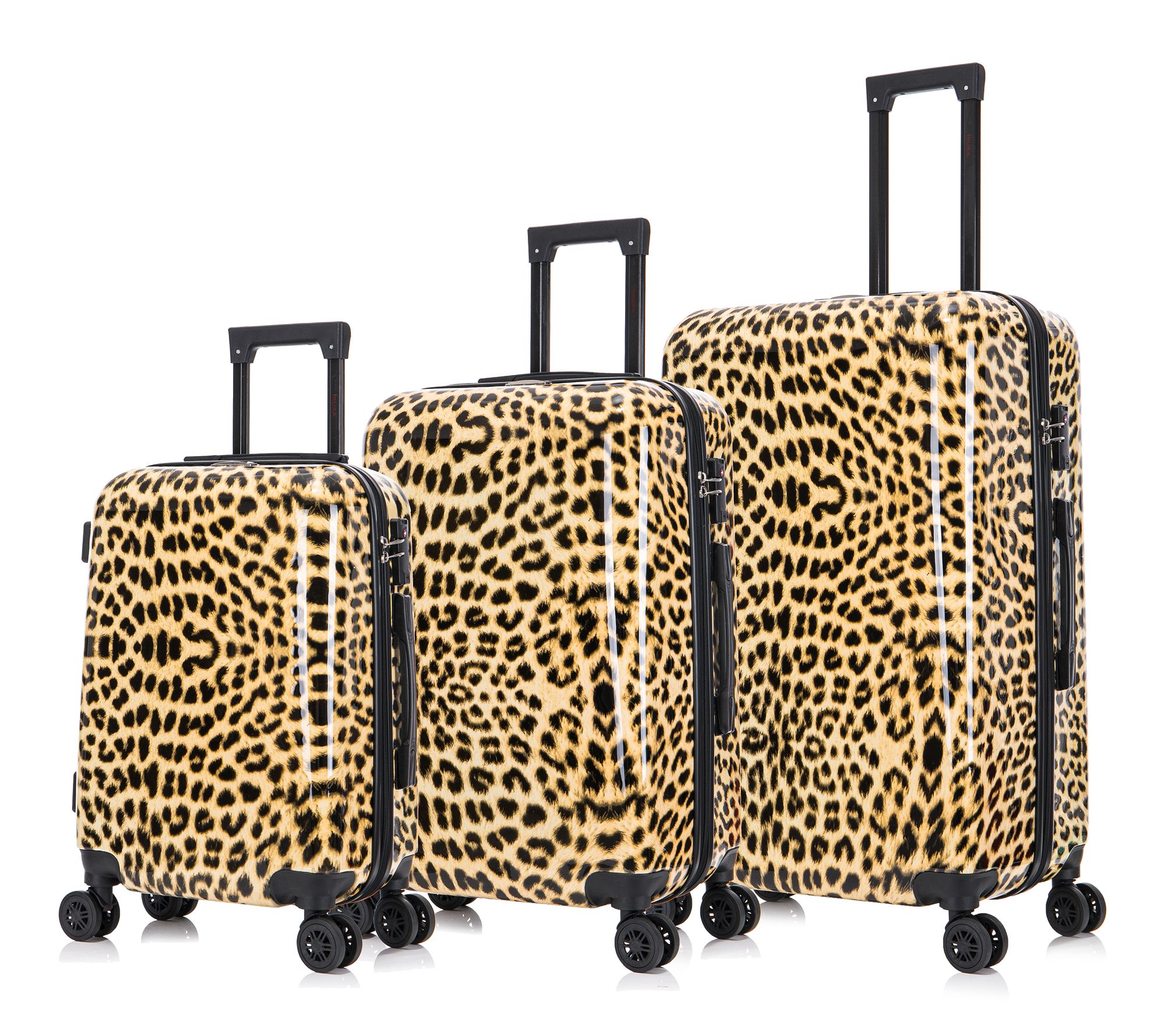 InUSA Prints Lightweight Hardside Spinner 3 Piece Luggage