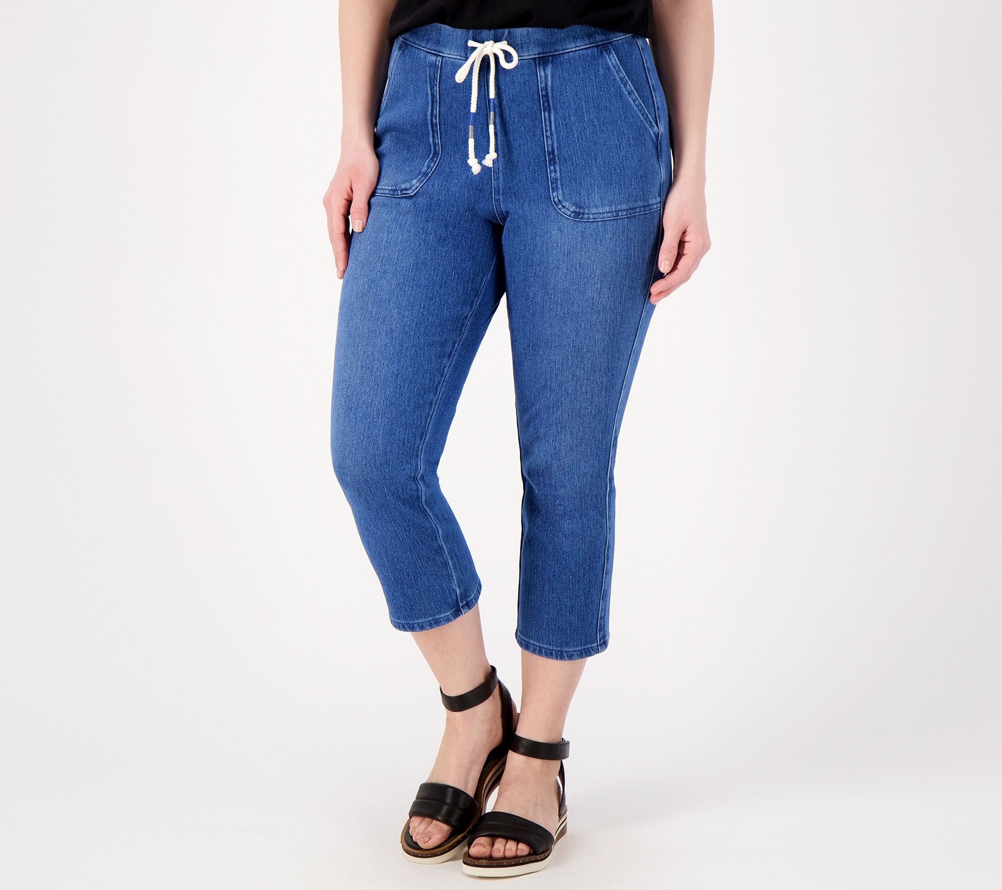"As Is"Belle by Kim Gravel Petite Flexibelle Drawstring Jean