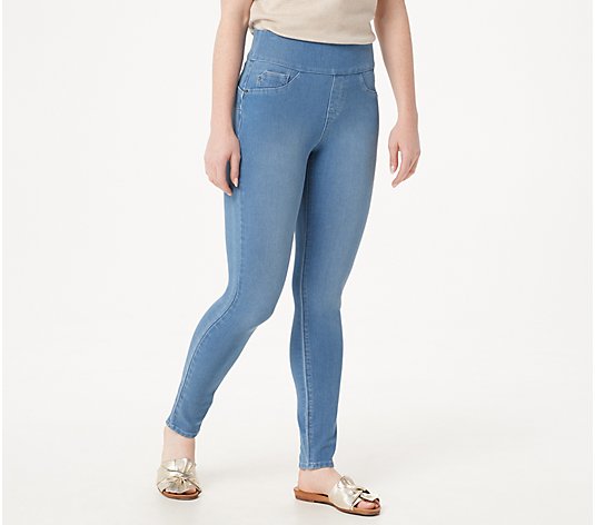 Laurie Felt Cambre Denim Ankle Skinny Pull-On Jeans