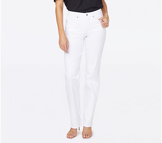 NYDJ Relaxed Straight Jeans - Optic White