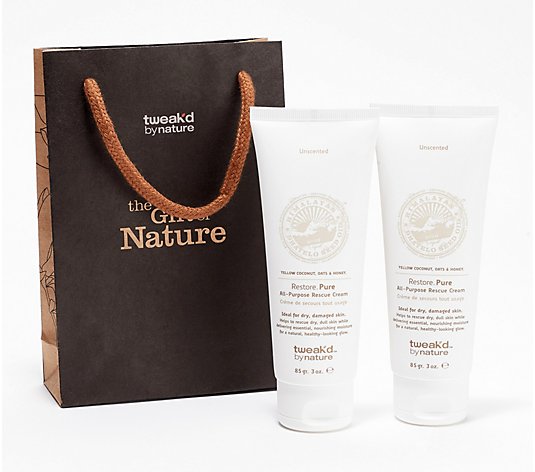 Tweak'd by Nature 3-oz Rescue Cream Duo Gift Bag