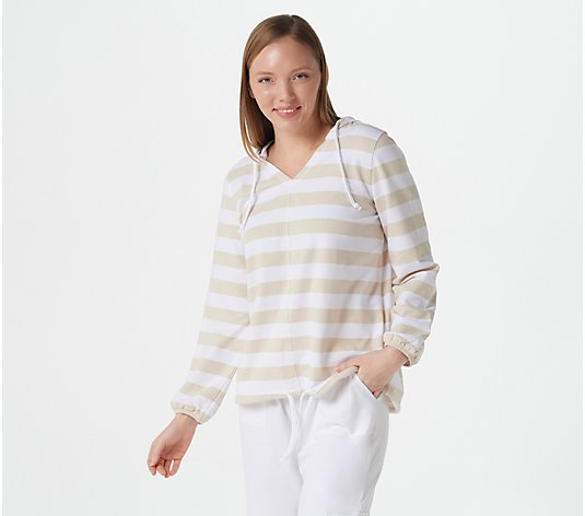 Belle Beach by Kim Gravel French Terry Sweatshirt with Drawstring