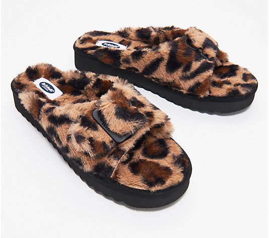 Dr. Scholl's Cozy Iconic Fuzzy Sandals - Staycay OG