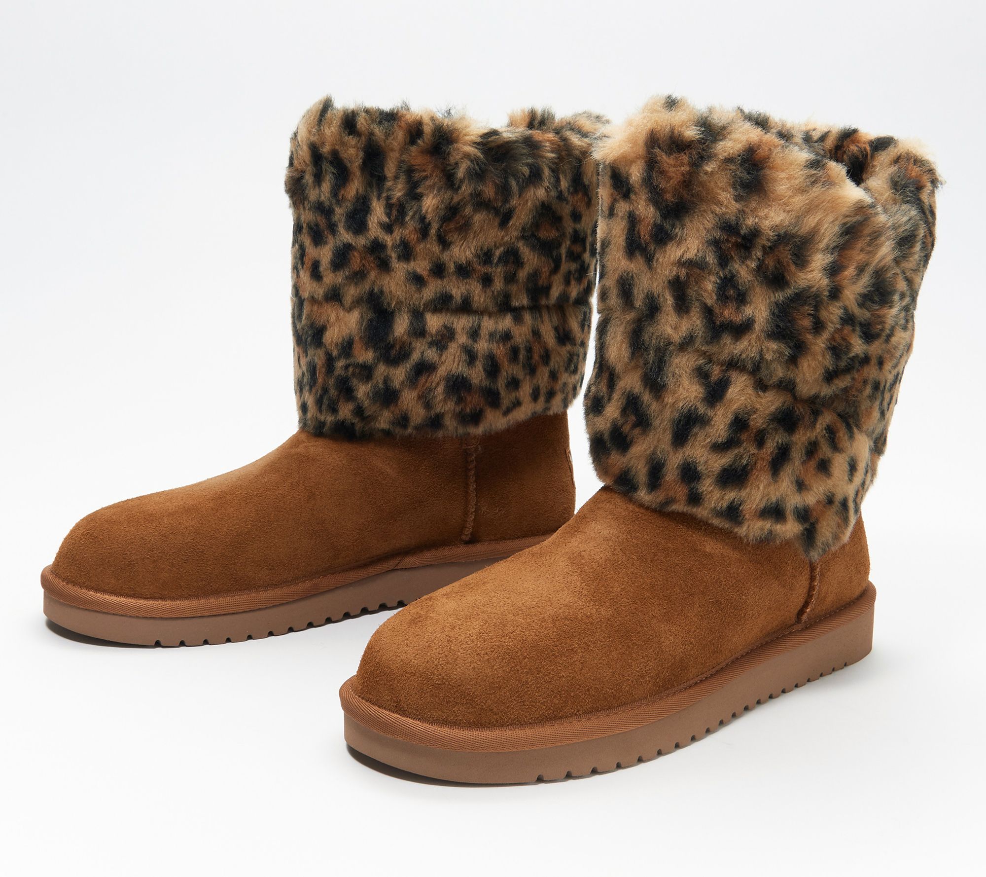 UGG leopard-print ankle-boots - Brown