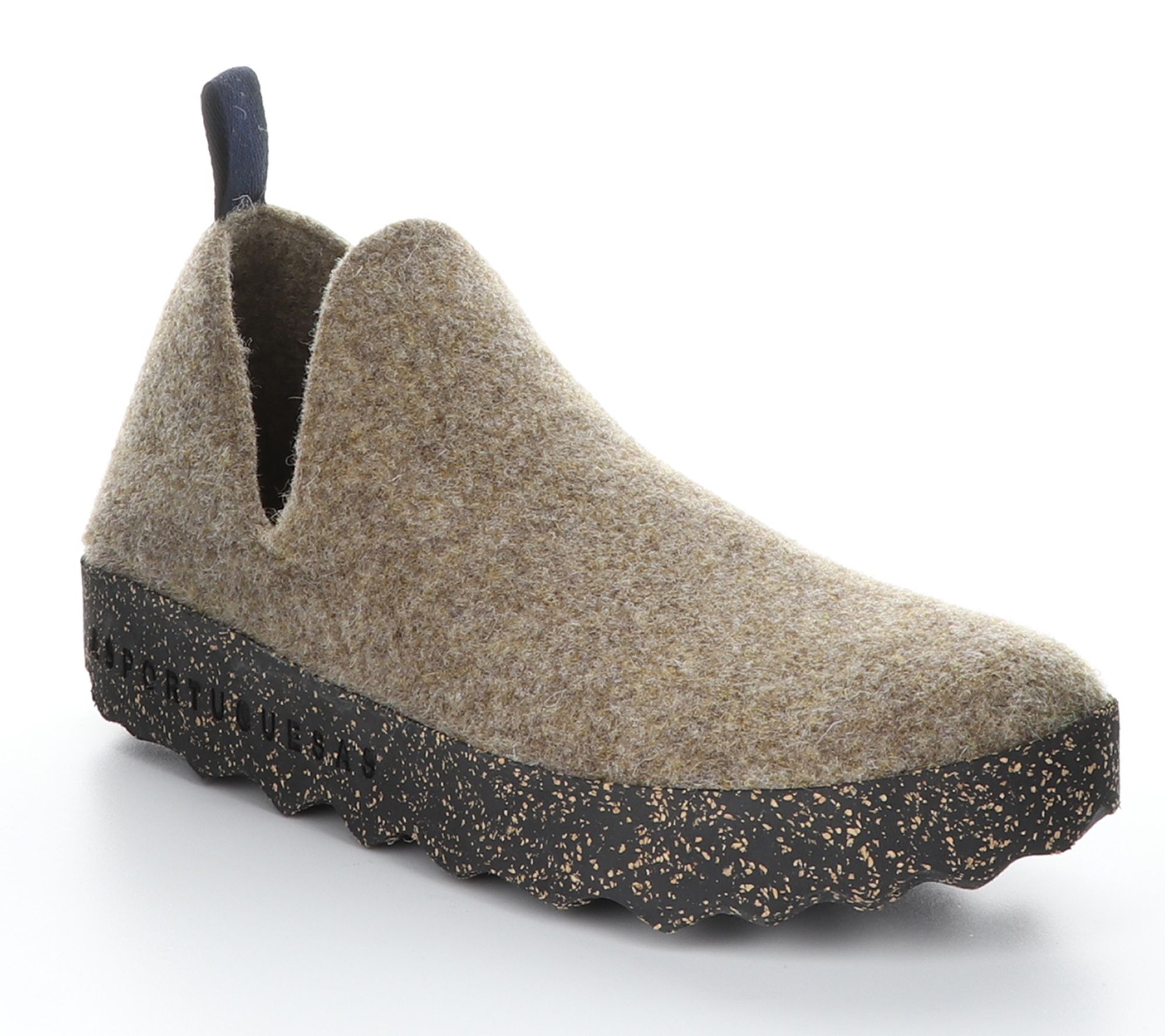 Asportuguesas Tweed/Felt Pull-On Wedge - City-M