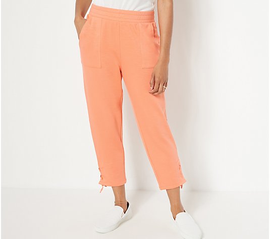AnyBody Luxe Lounge Lace Up Tapered Pant