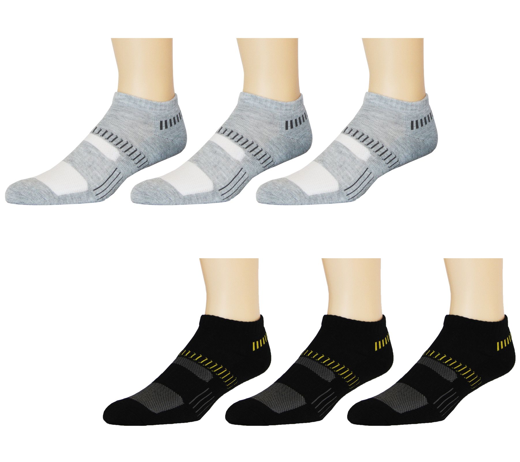 Alexander Julian 6PR Men's Athletic Low Cut Socs