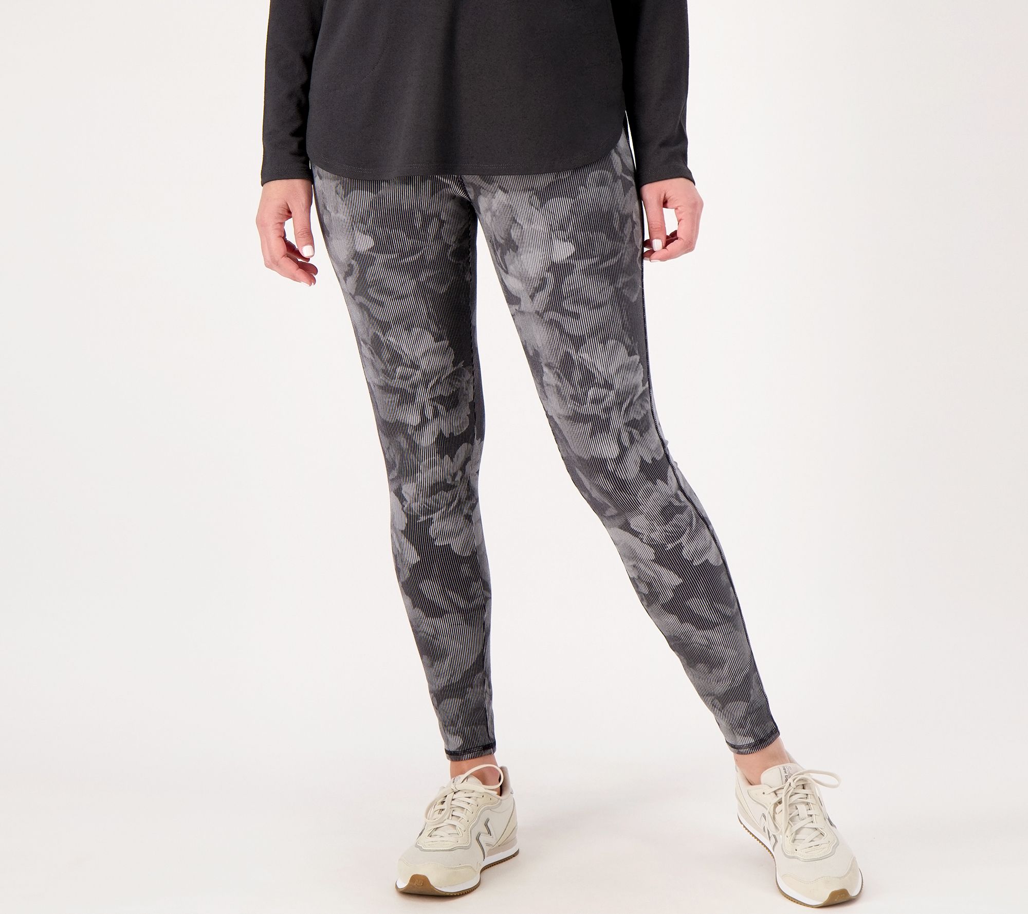 Denim & Co. Active Printed or Solid Duo Stretch Tall Pant w/ Pocket