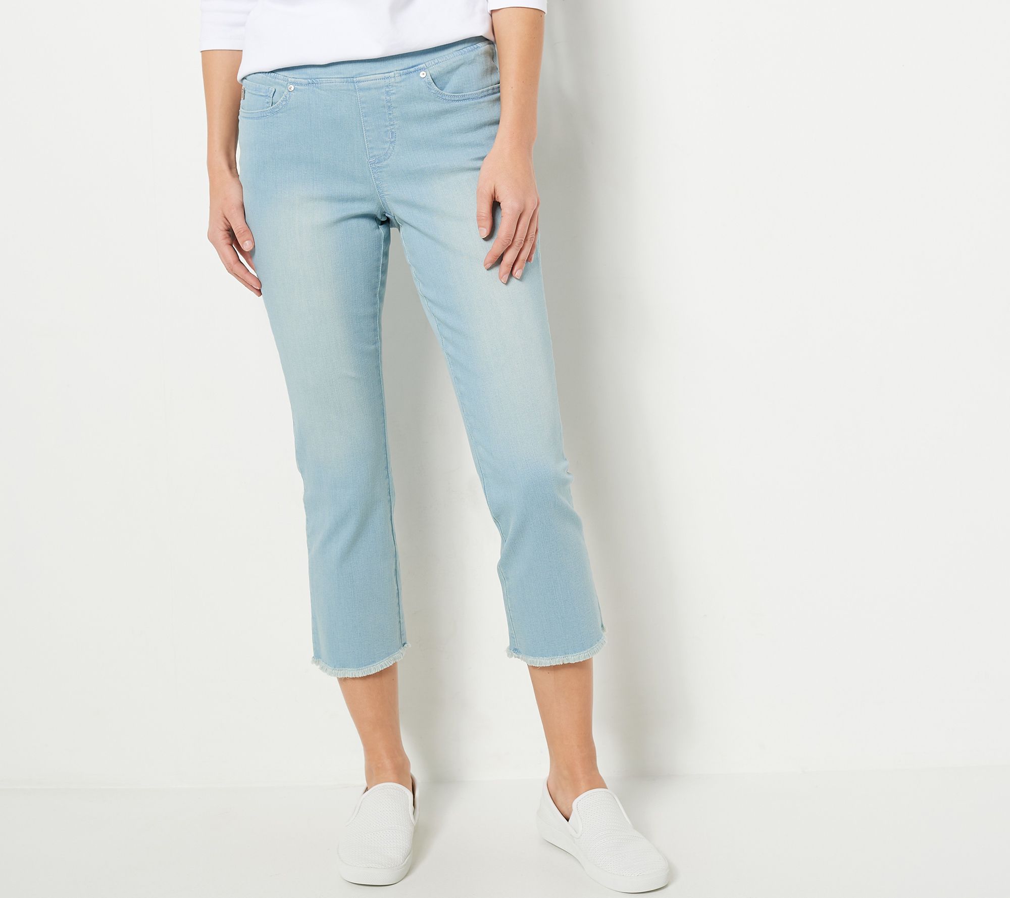 "As Is" Belle by Kim Gravel Petite TripleLuxe Denim Jeans