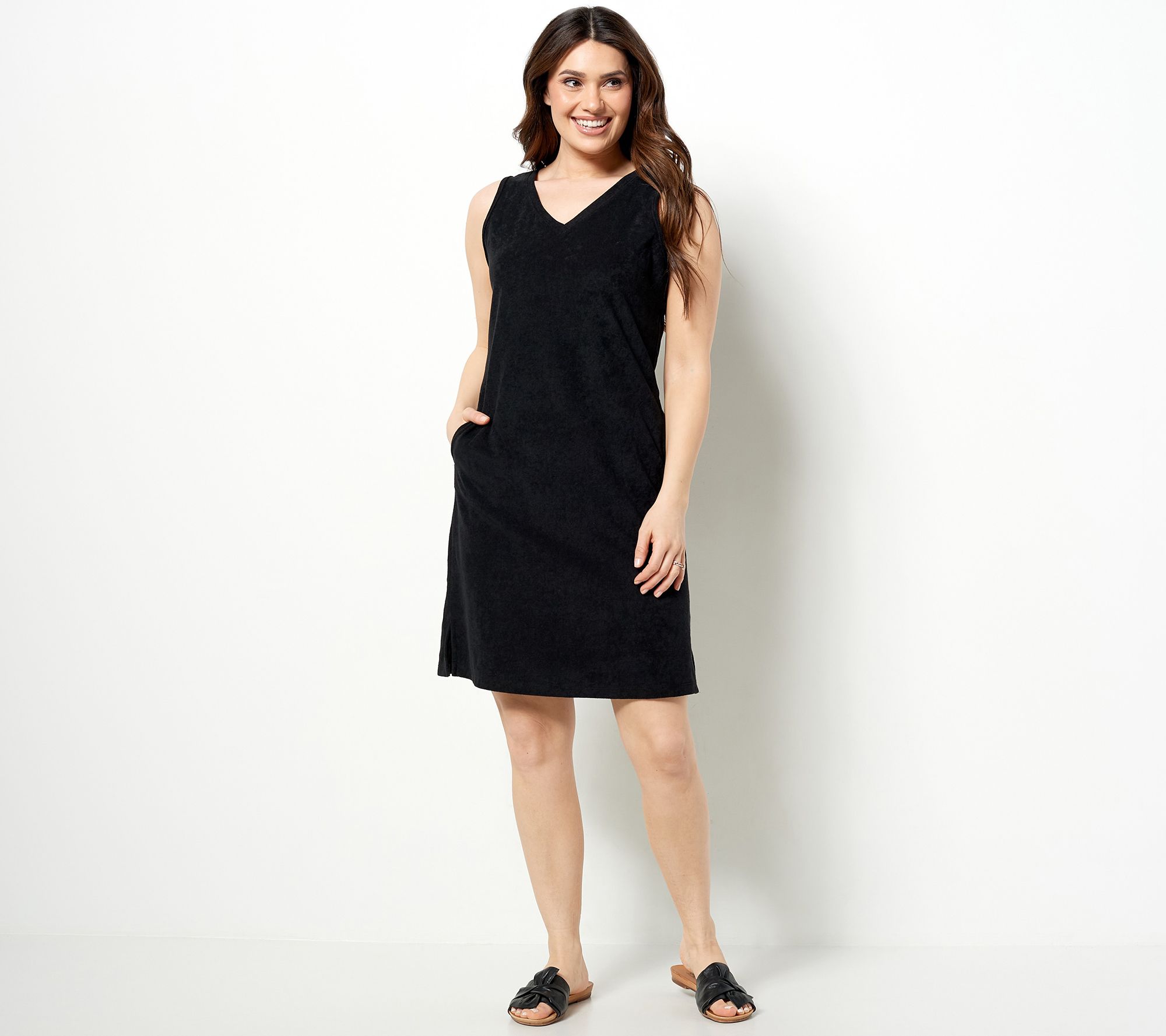 "As Is" Belle Beach by Kim Gravel Poolside French Terry Tank Dress