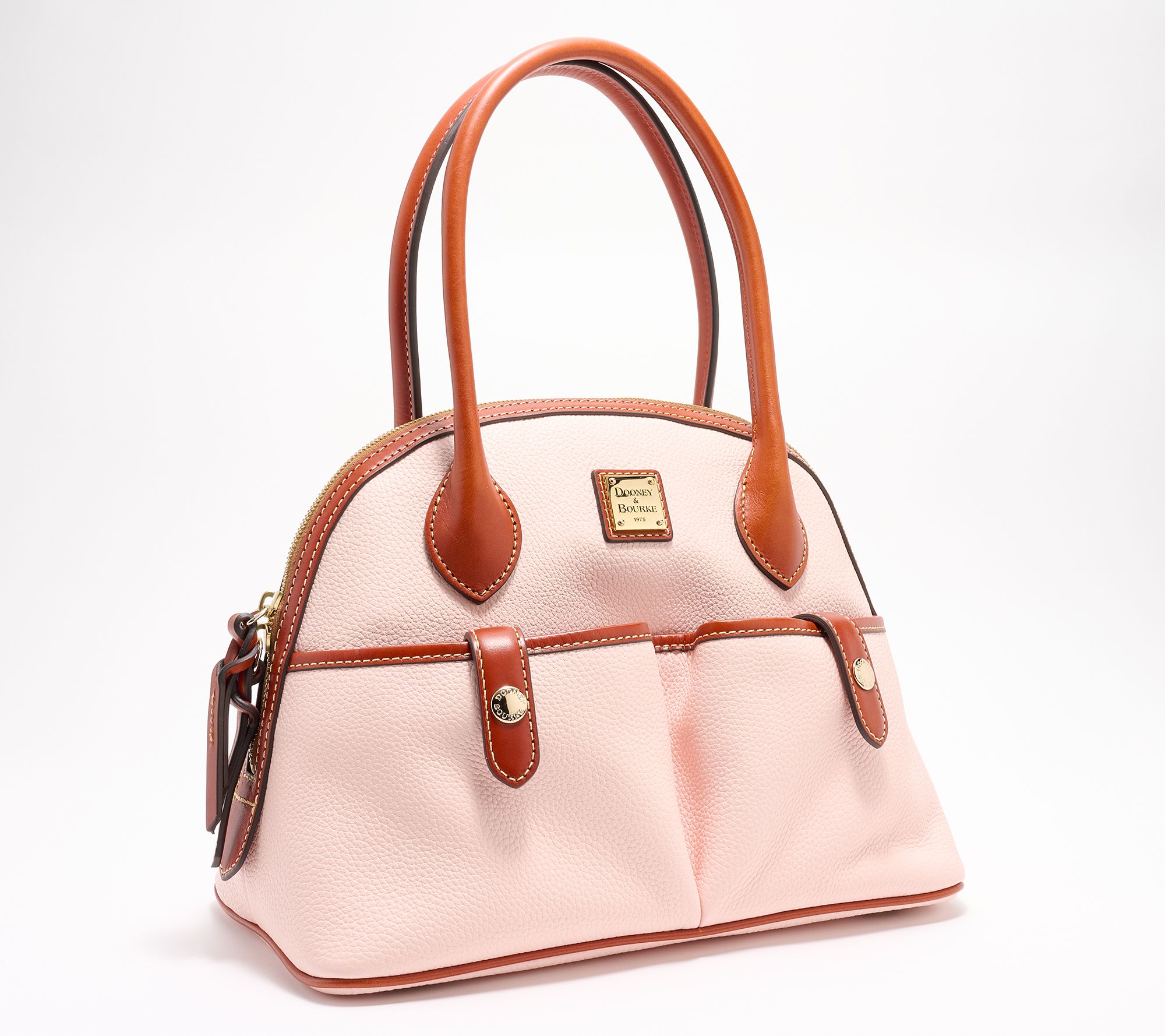 Dooney & Bourke Saffiano Leather Domed Satchel on QVC 