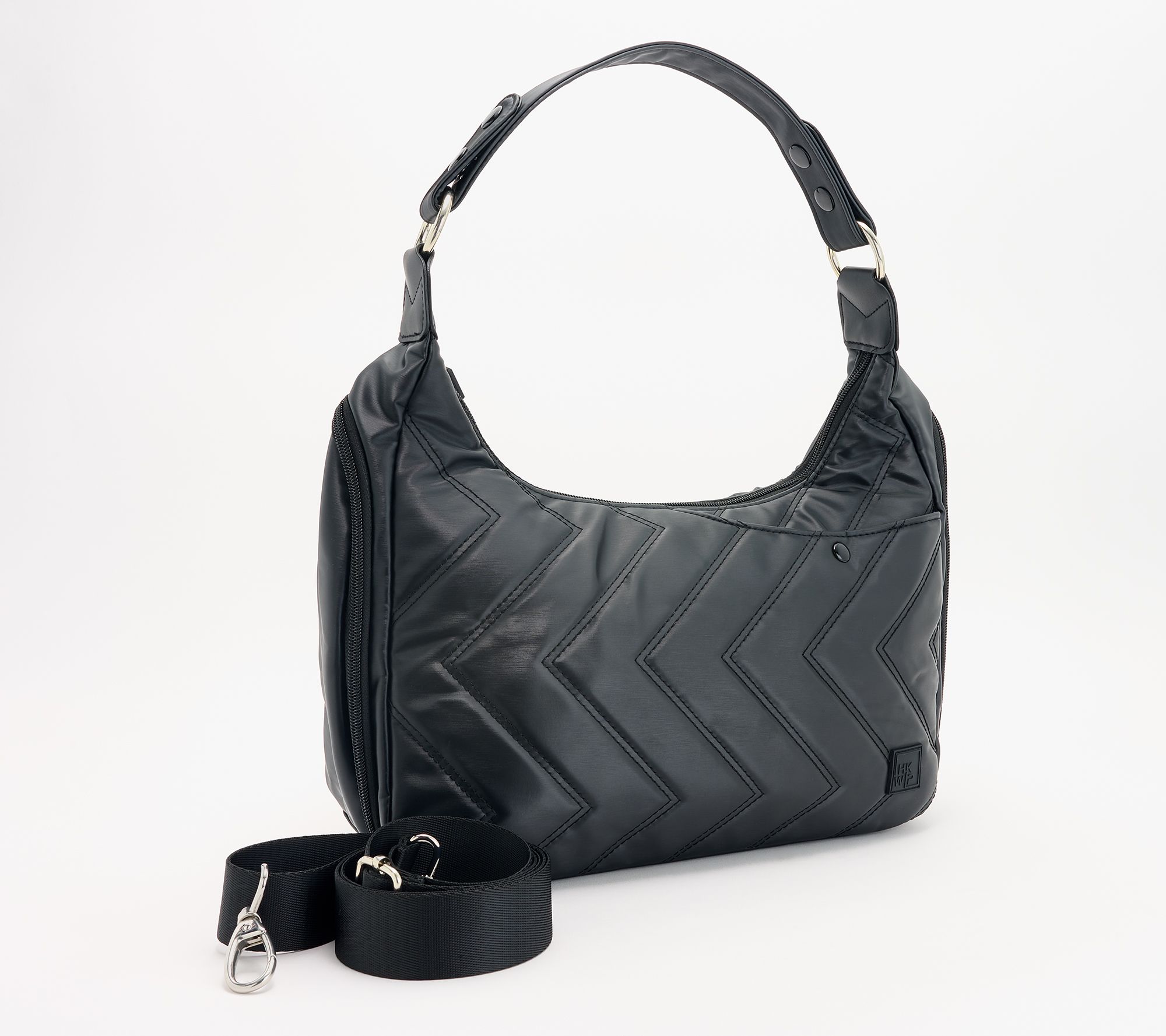 "As Is" IHKWIP The Zig Zag Quilted Convretible Shoulder Bag