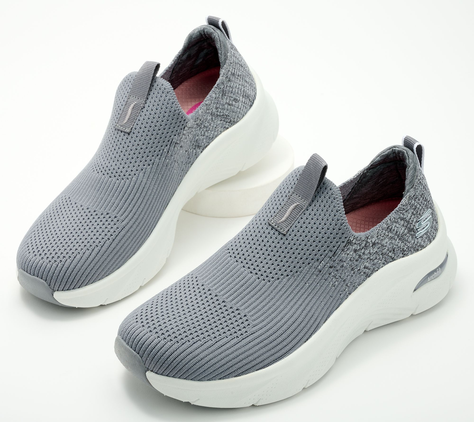 "As Is" Skechers Arch Fit D'Lux Washable Knit Slip-Ons