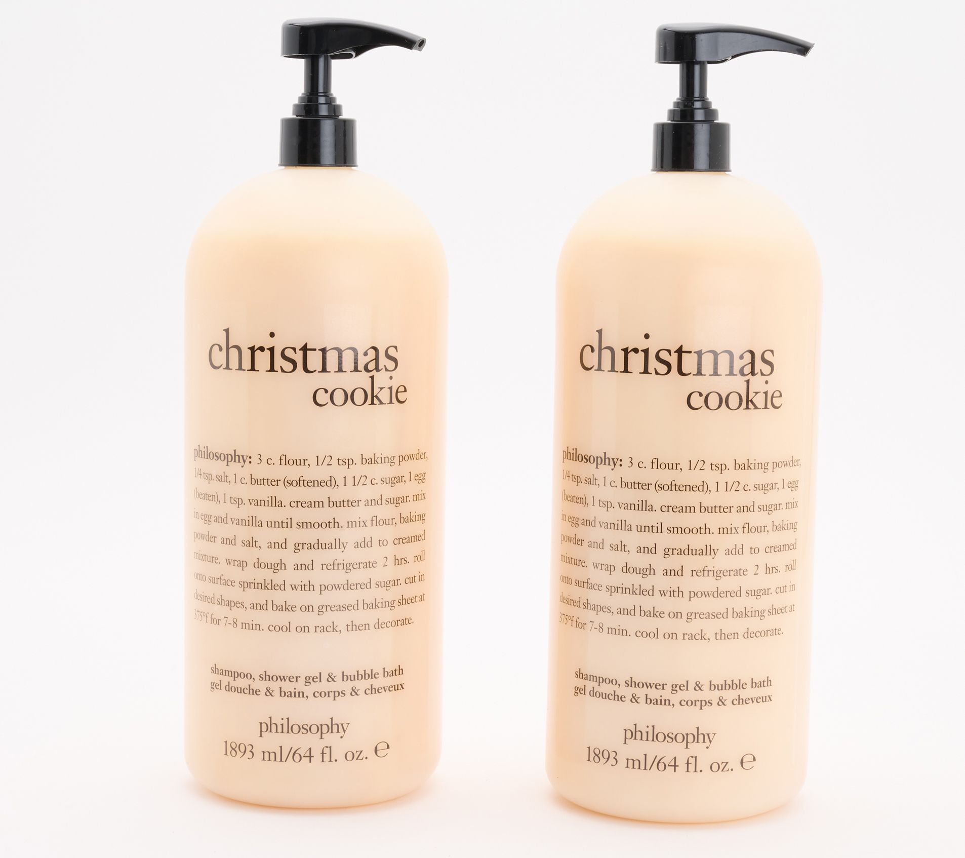 philosophy Christmas in July 64oz mega size shower gel duo