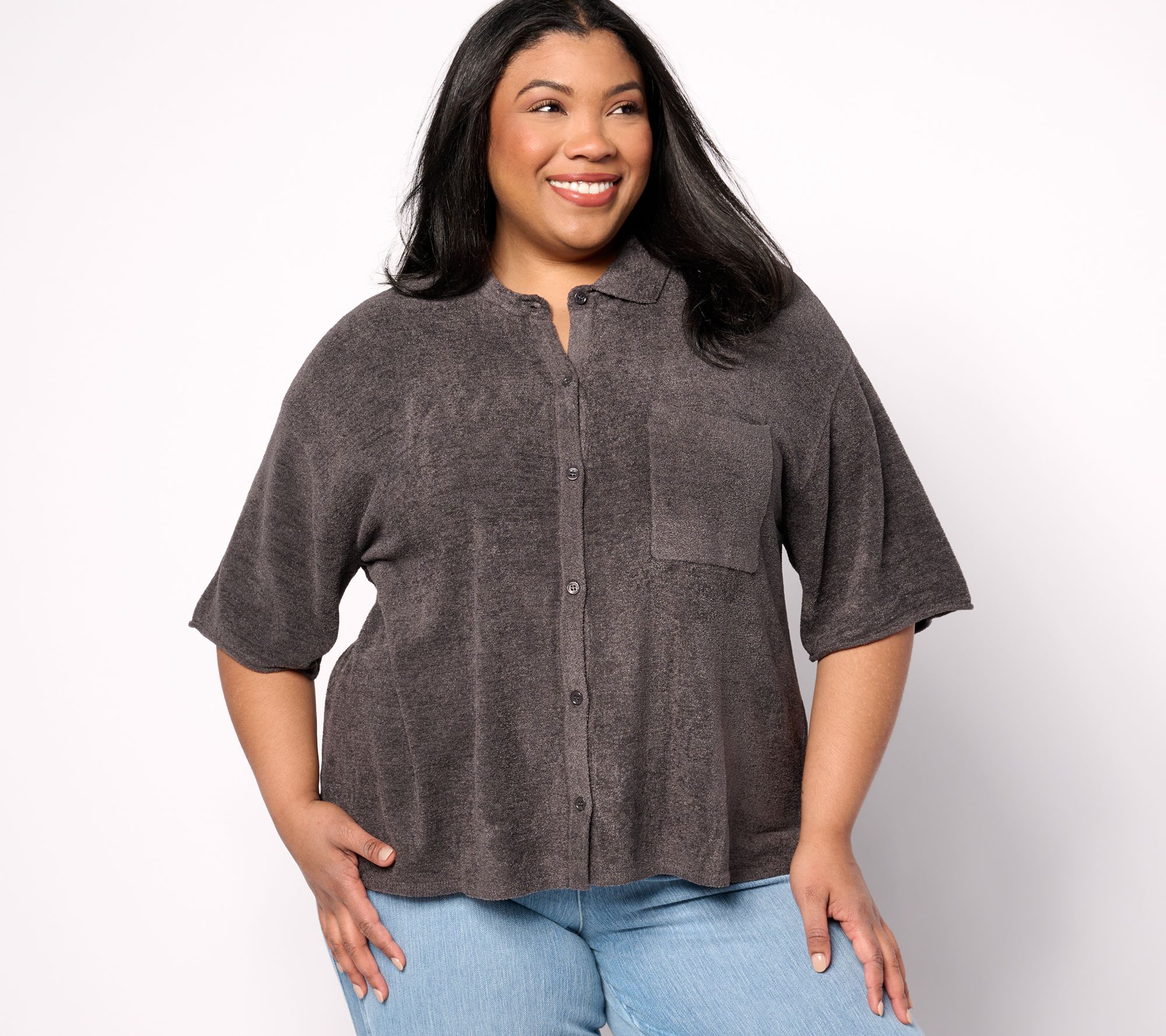 Barefoot Dreams CozyChic Ultra Lite Short Sleeve Shirt