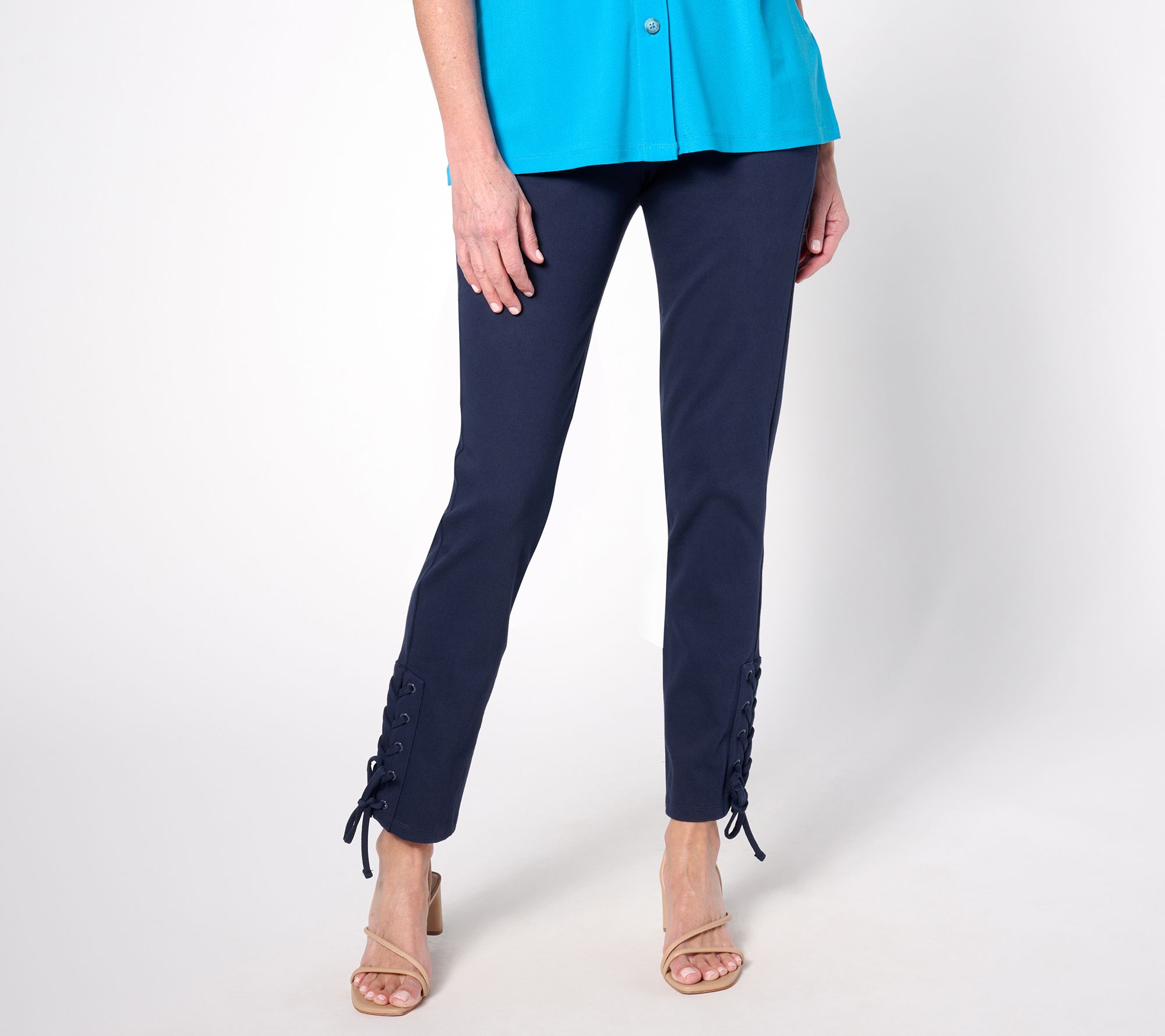 Women with Control Elite Prime Stretch Denim Seamed Pant on QVC
