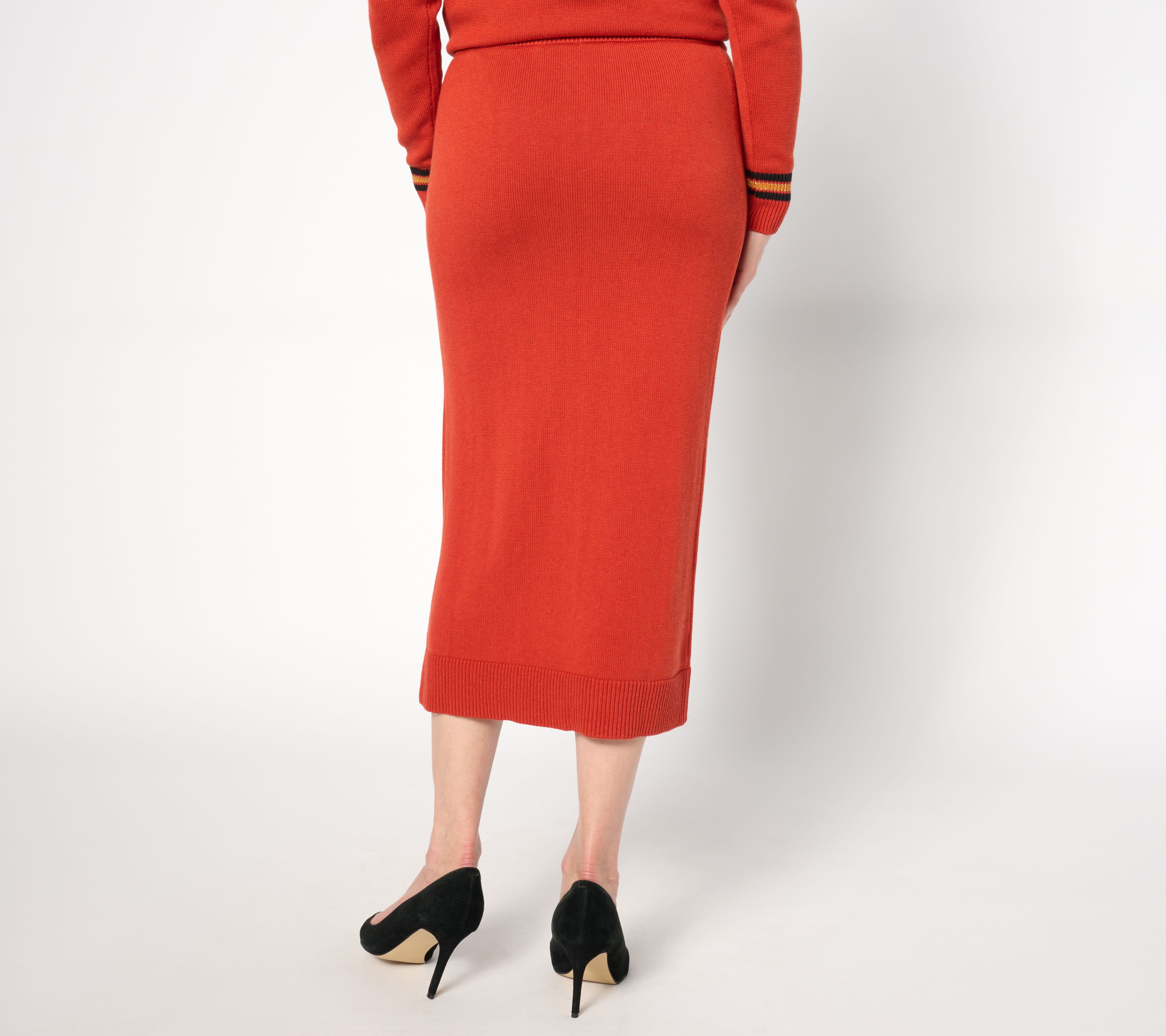Studio Park X Shawn Killinger Sweater Skirt with Side Slit