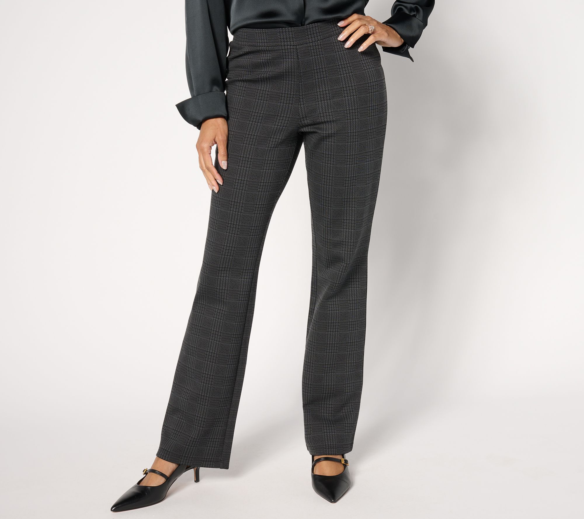 BEAUTIFUL by Lawrence Zarian Petite Pull-On Straight Leg Ponte Pant