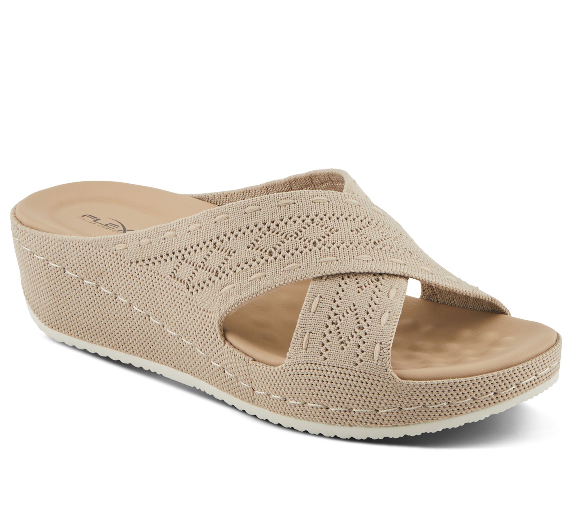 Flexus by Spring Step Knit Slide Sandals - Meshana