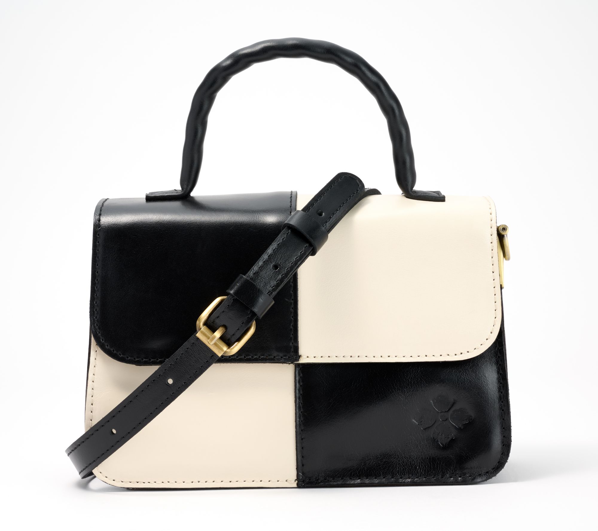 Patricia Nash Leather Colorblock Garnet Crossbody