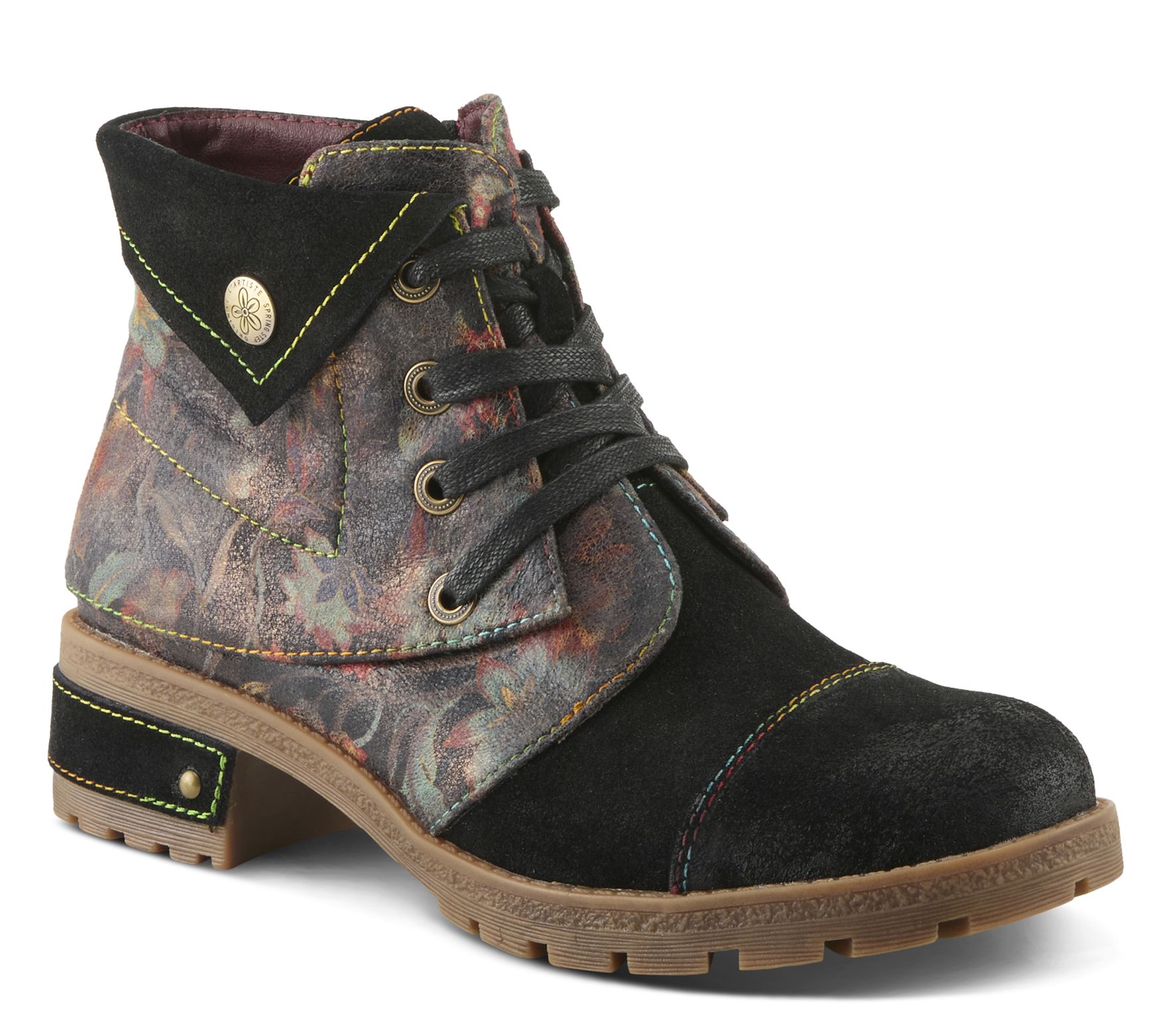 L'Artiste by Spring Step Suede Booties - Serna