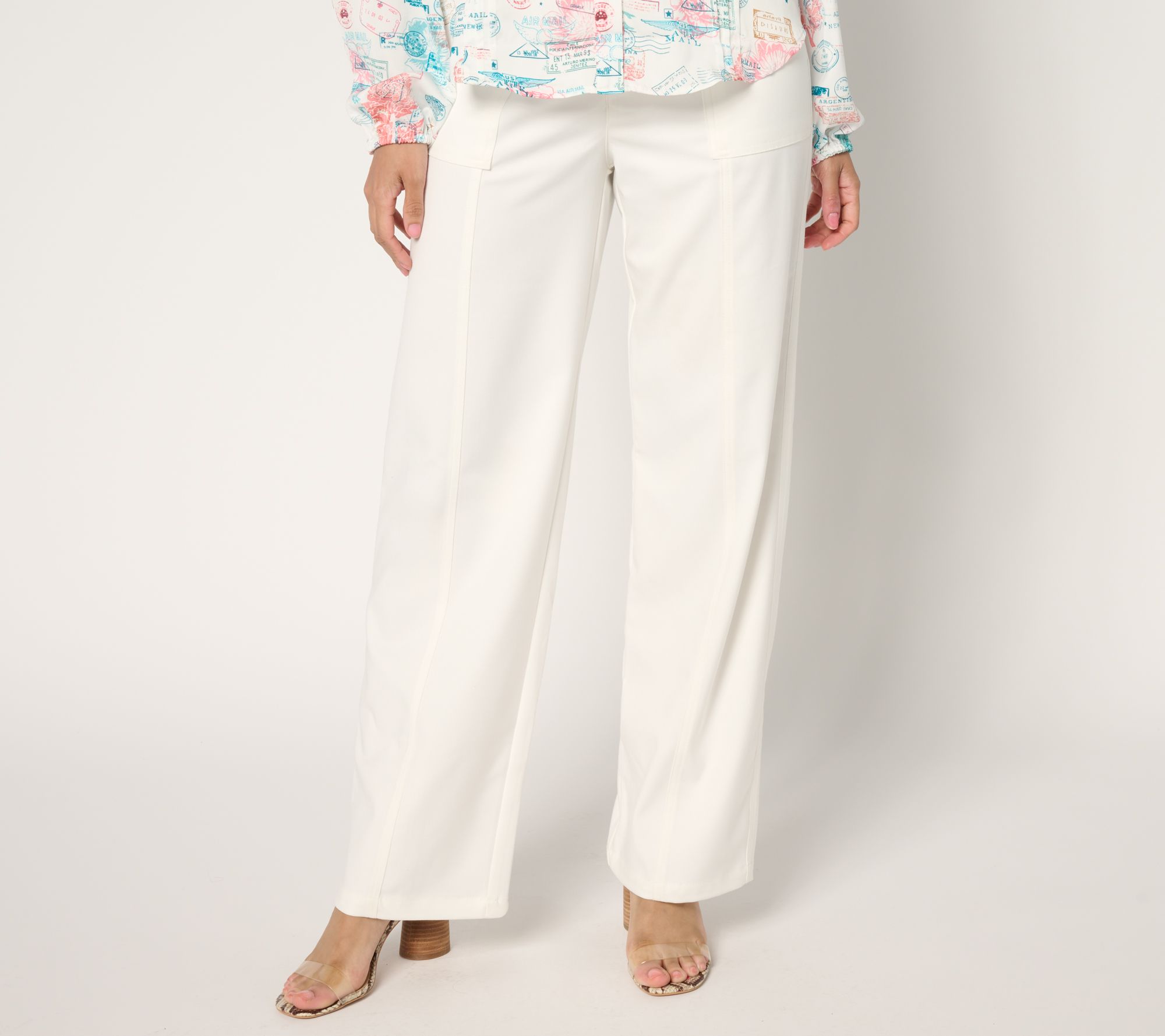 nicole by Nicole Miller Regular Stretch Twill Utility Pant