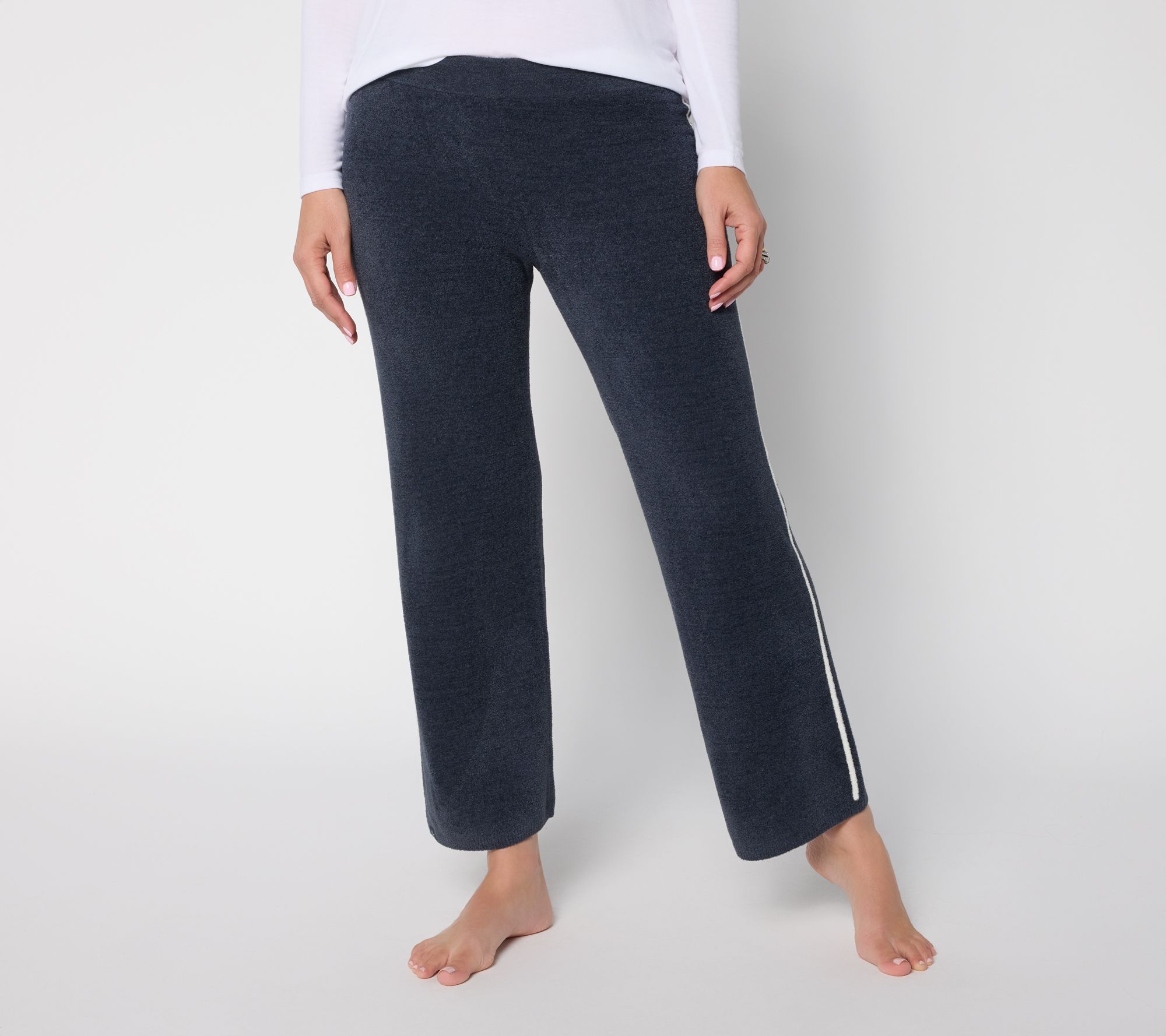 Barefoot Dreams Reg. CozyChic Ultra Lite Contrast Stripe Ankle Pant