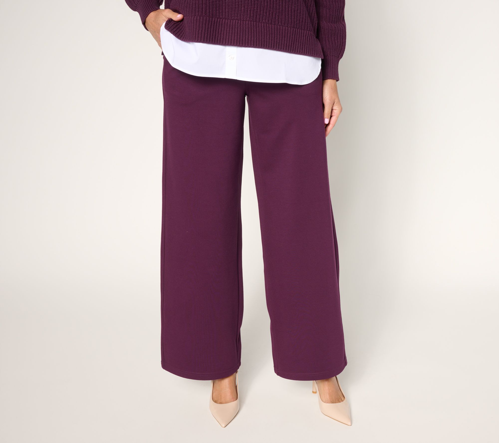 Belle by Kim Gravel Regular Perfect Ponte Pull-On Pant