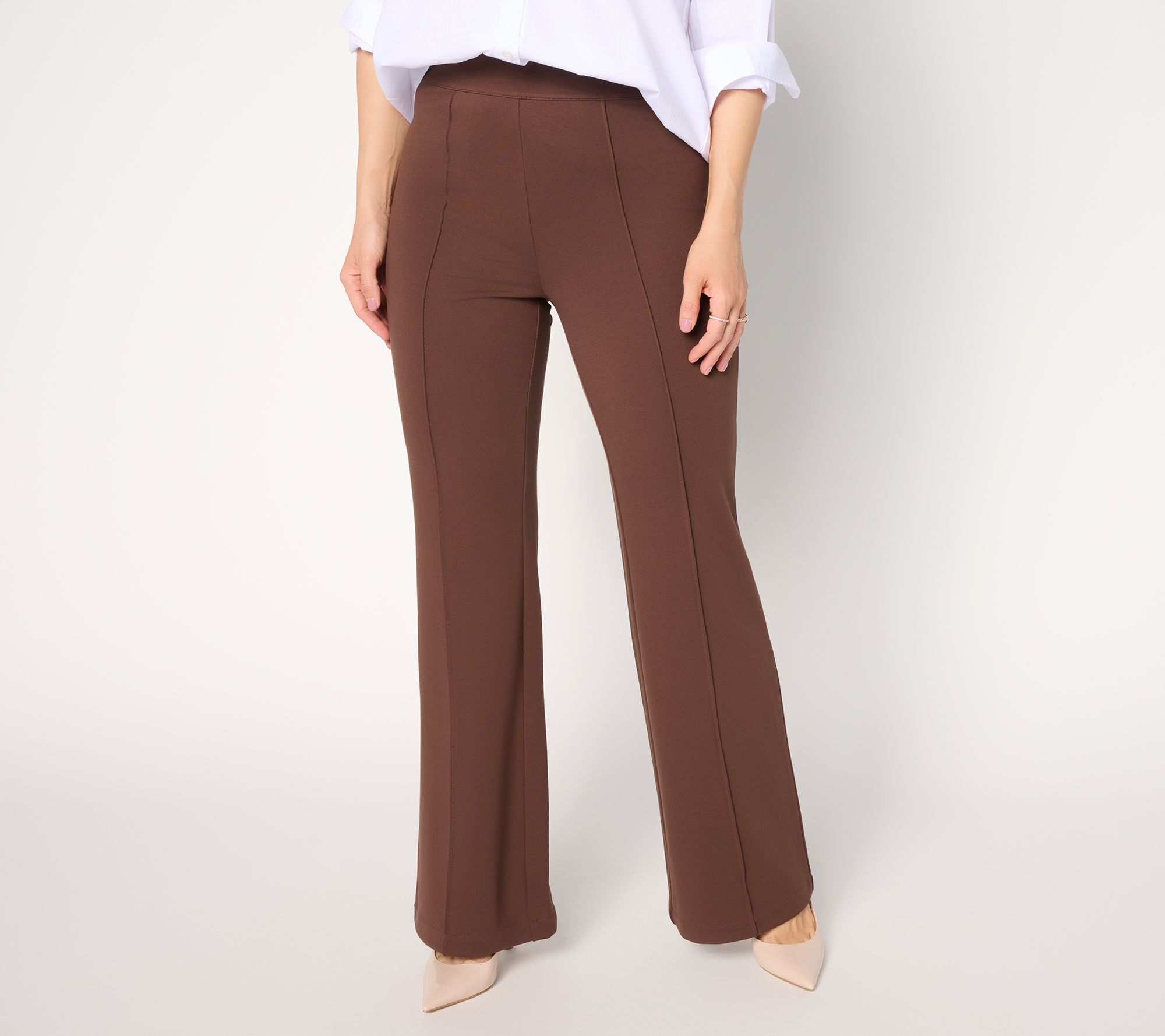 Studio Park x Sandra Bennett Regular Pull-On Ponte Flare Pant