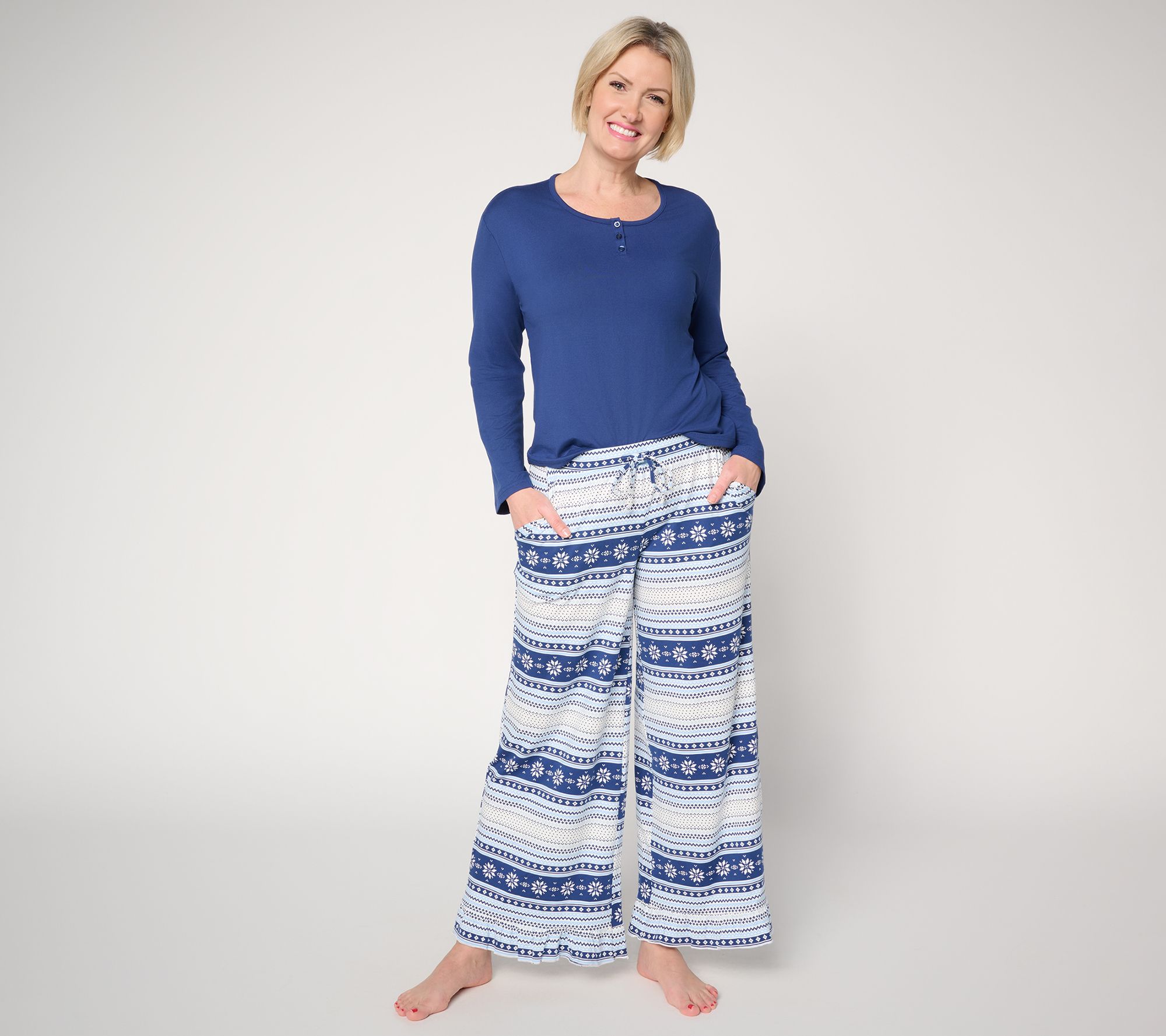 MUK LUKS Dream Cloud True Blue Lounge Set